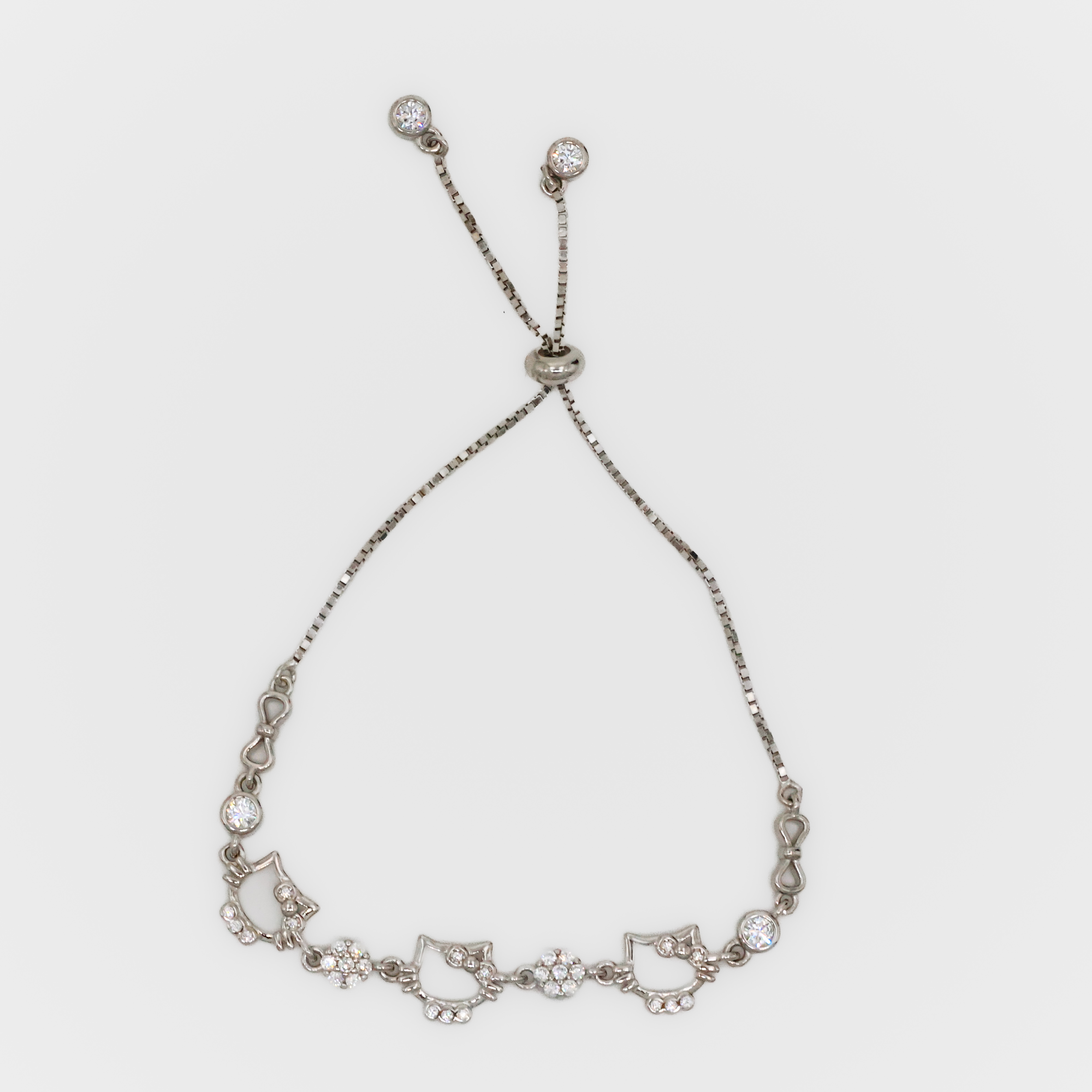 Arham Silver Palace - Silver Kitty Bracelet
