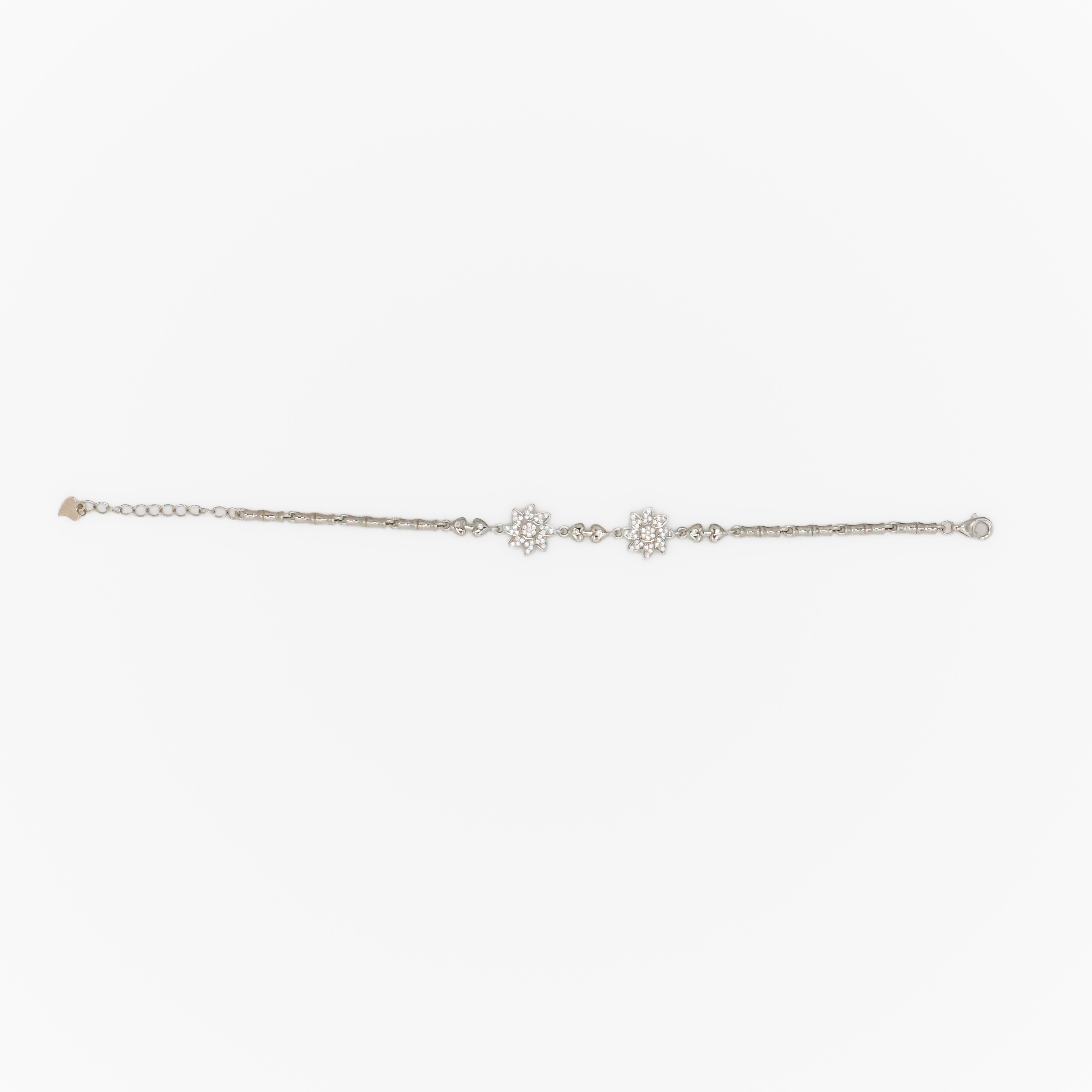 Arham Silver Palace - Silver Flower Bracelet