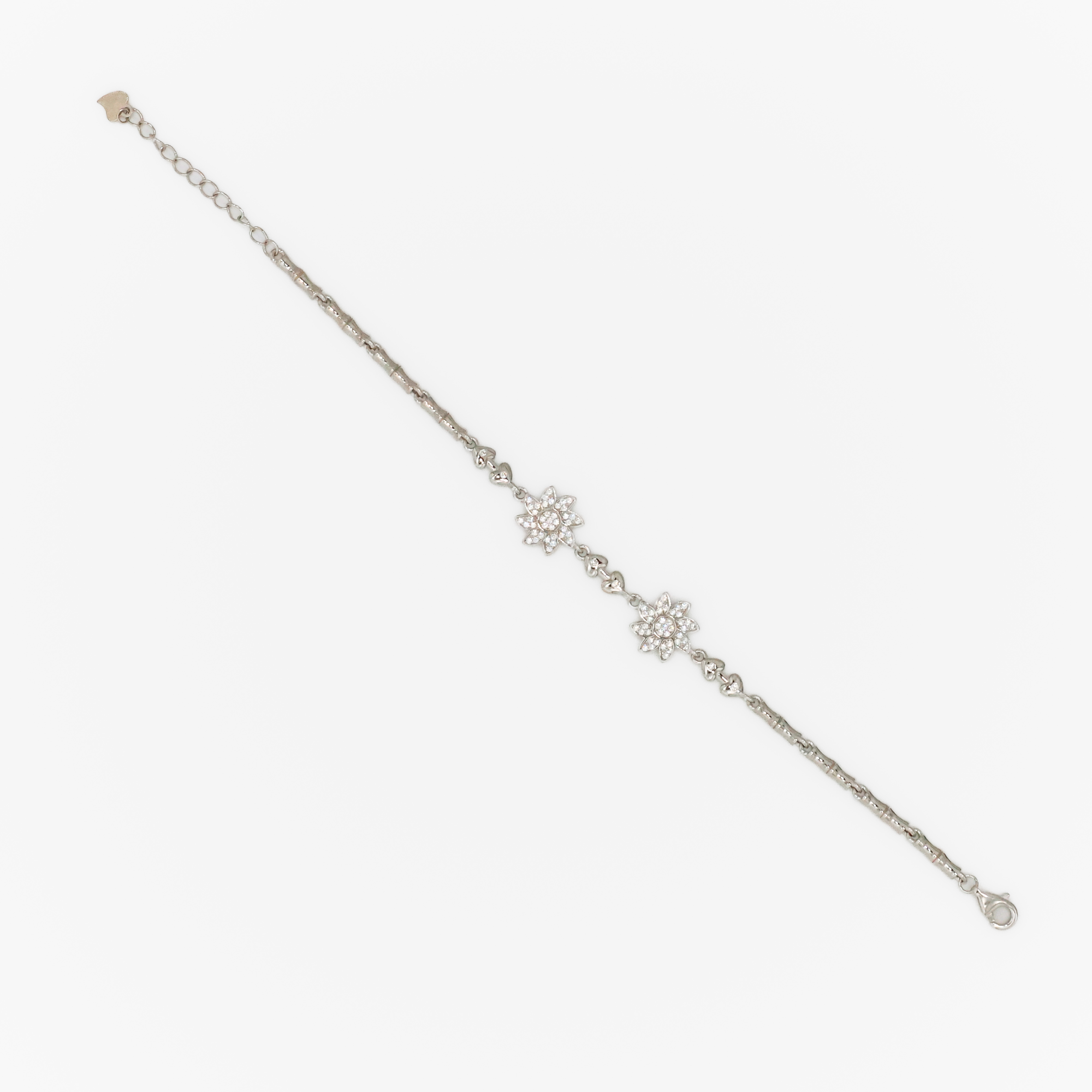 Silver Flower Bracelet