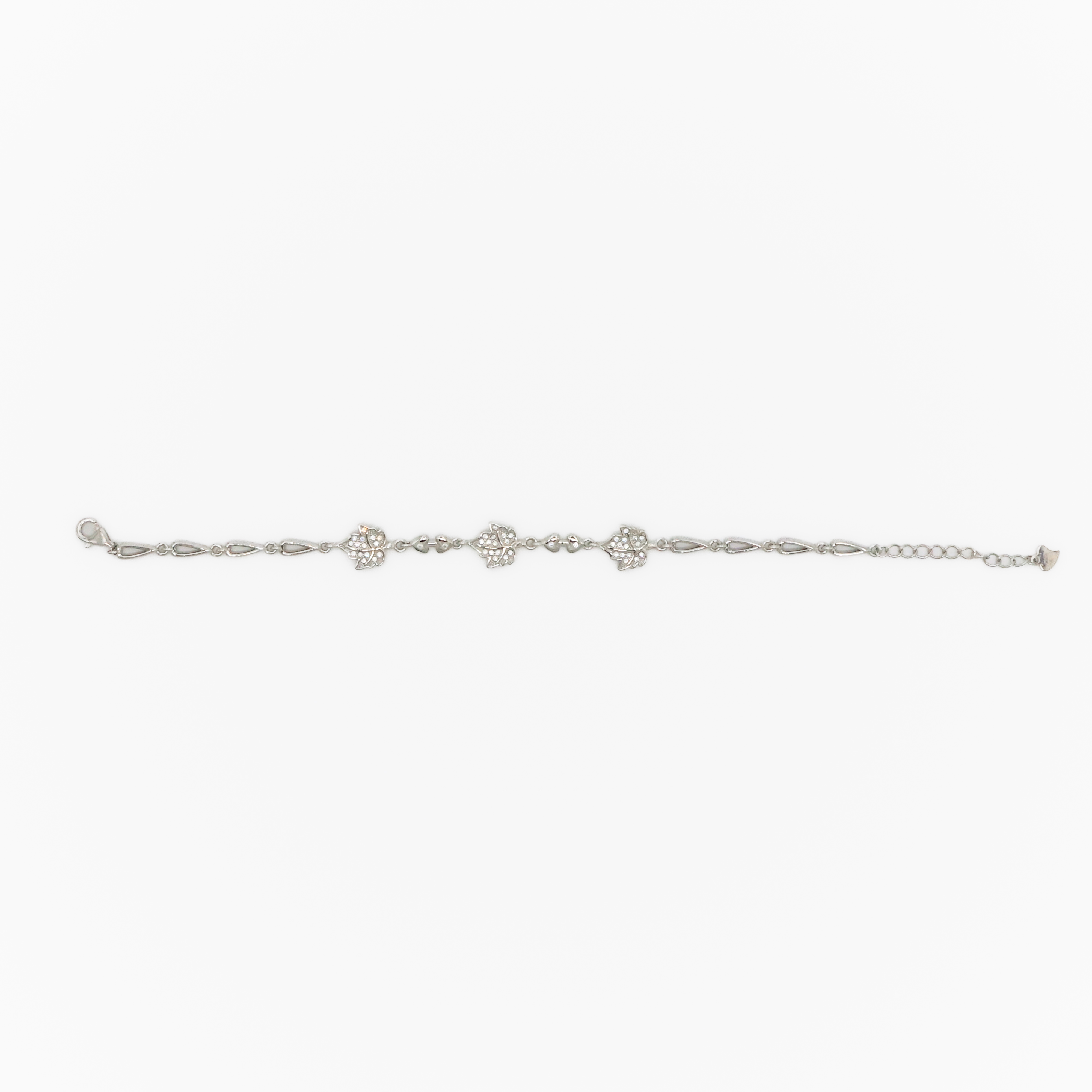 Arham Silver Palace - Silver Leaf Bracelet