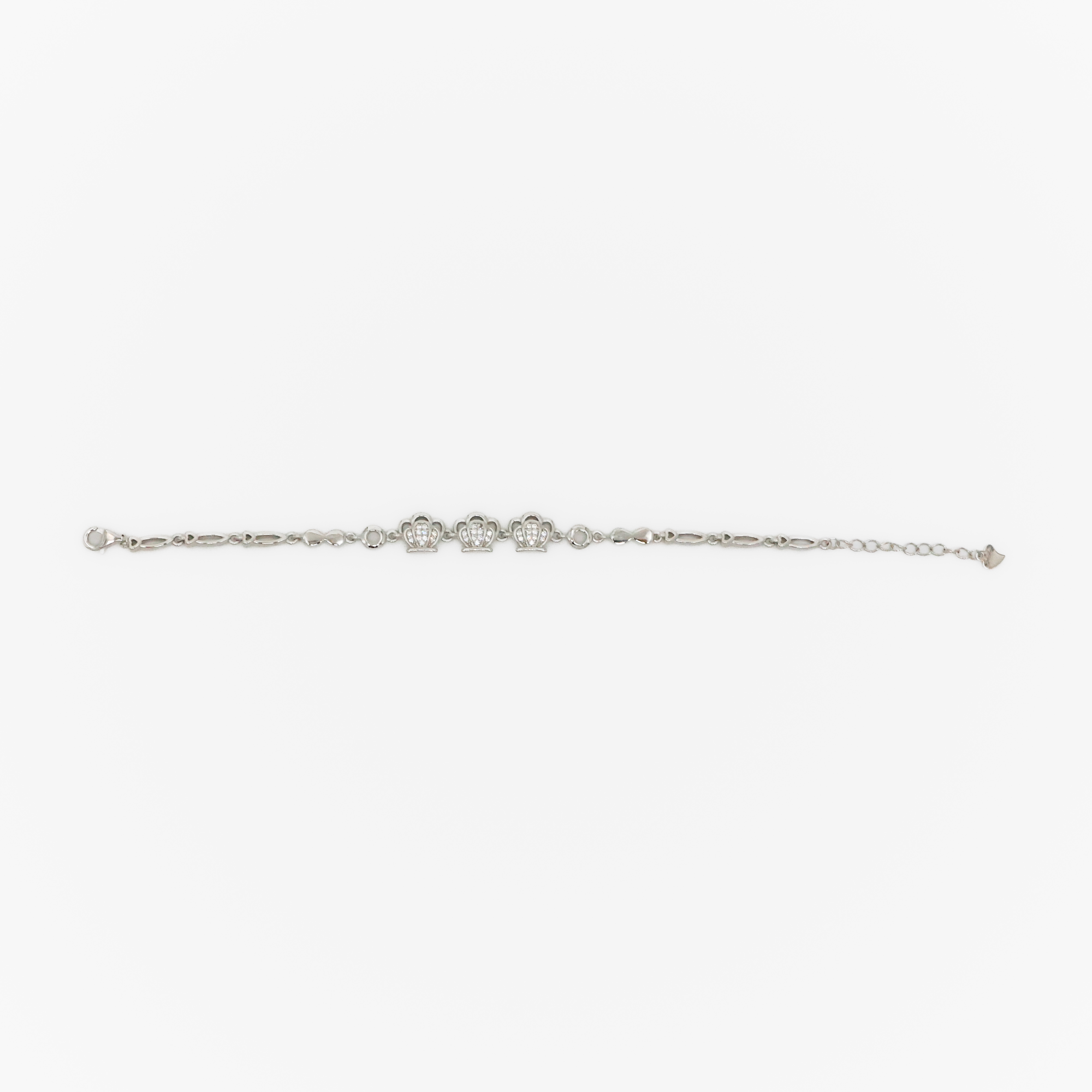 Arham Silver Palace - Silver Crown Bracelet