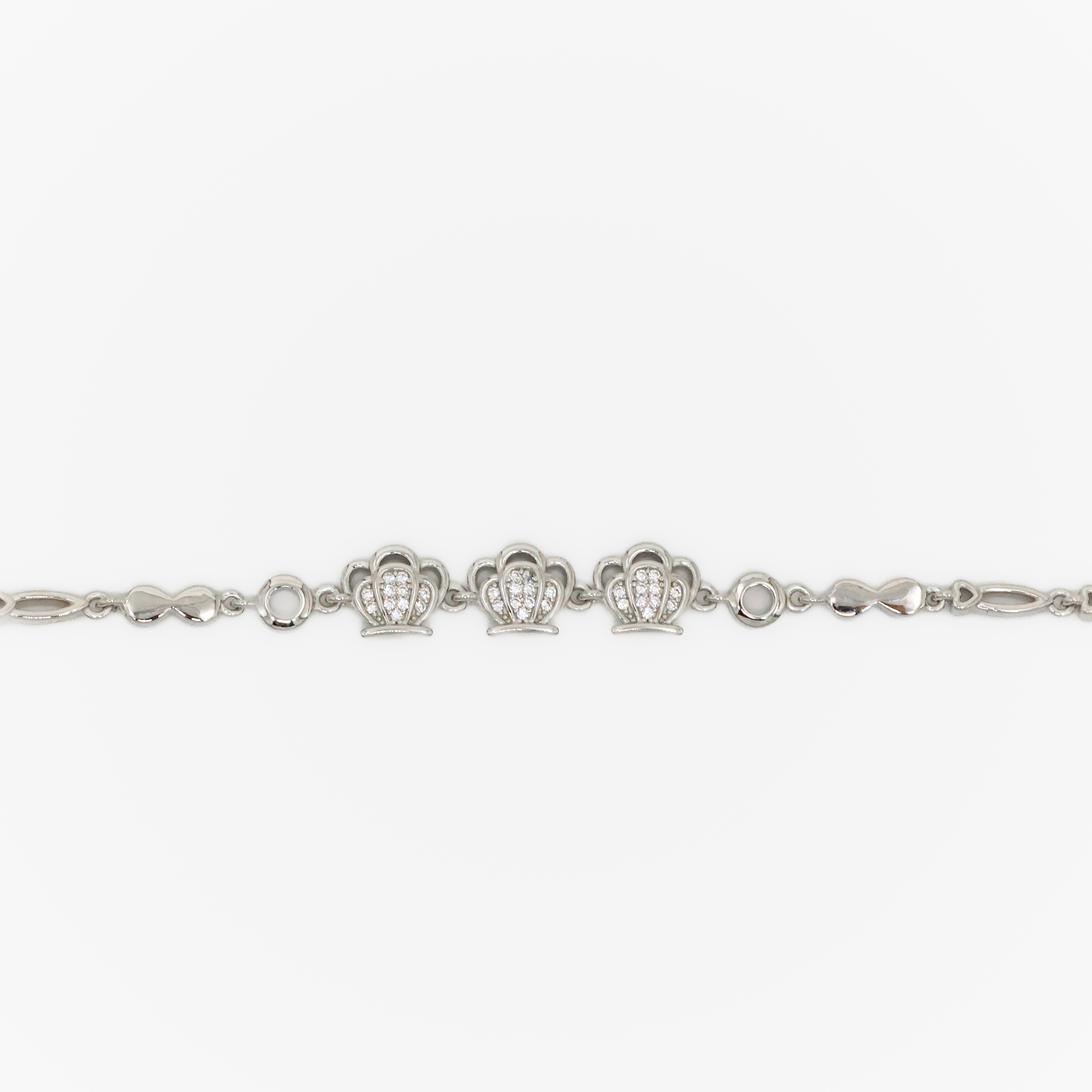 Silver Crown Bracelet
