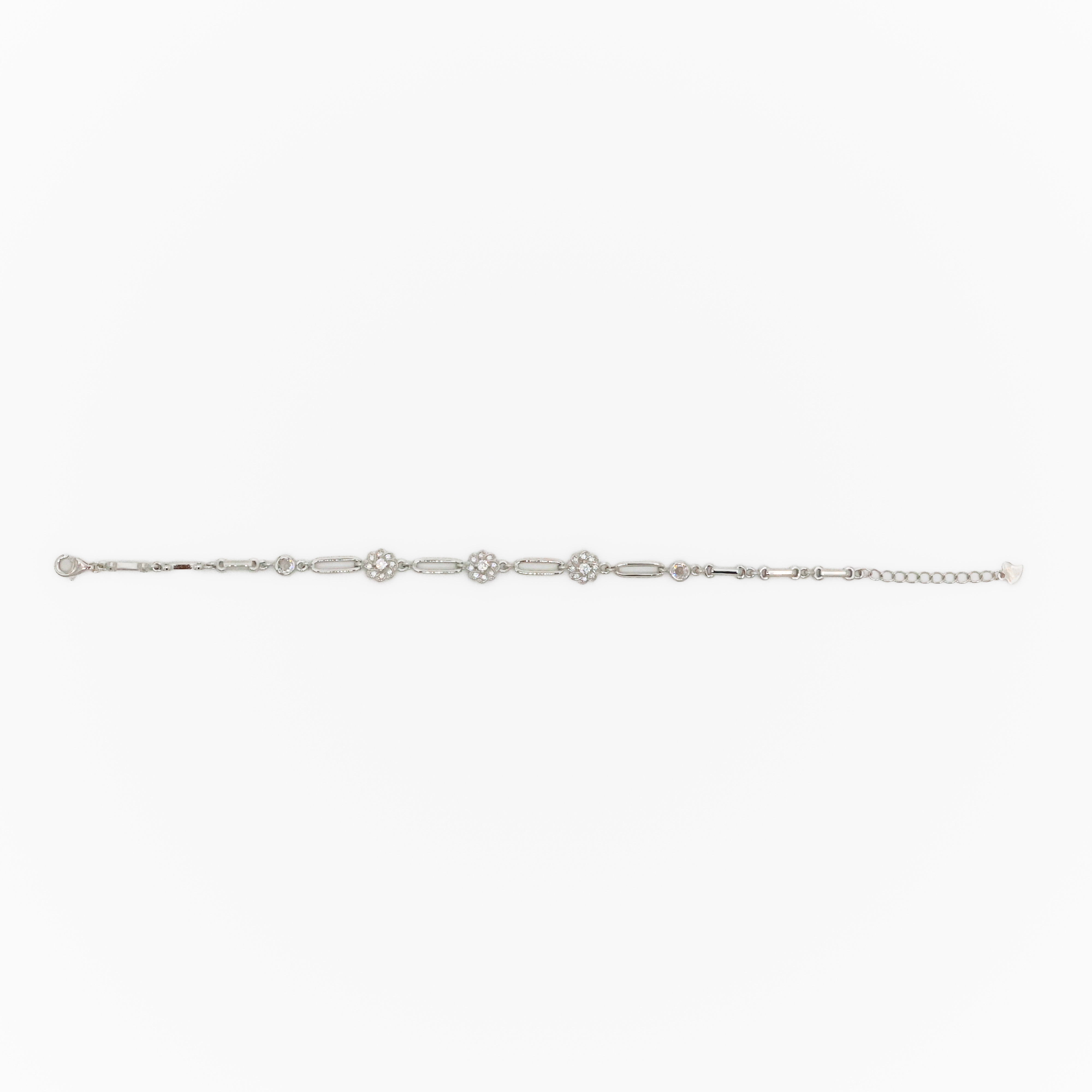 Arham Silver Palace - Silver Flower Bracelet