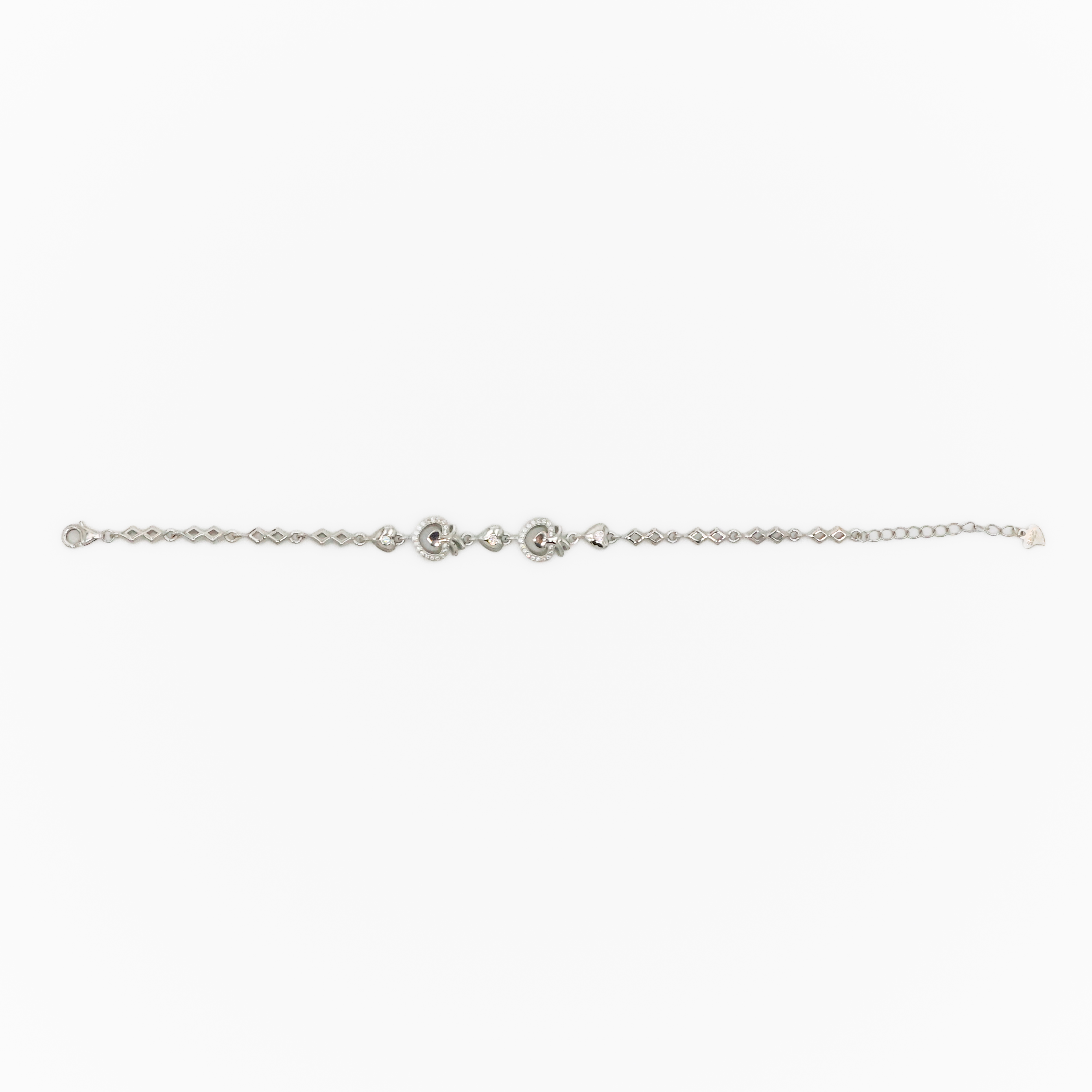 Arham Silver Palace - Silver Heart Bracelet