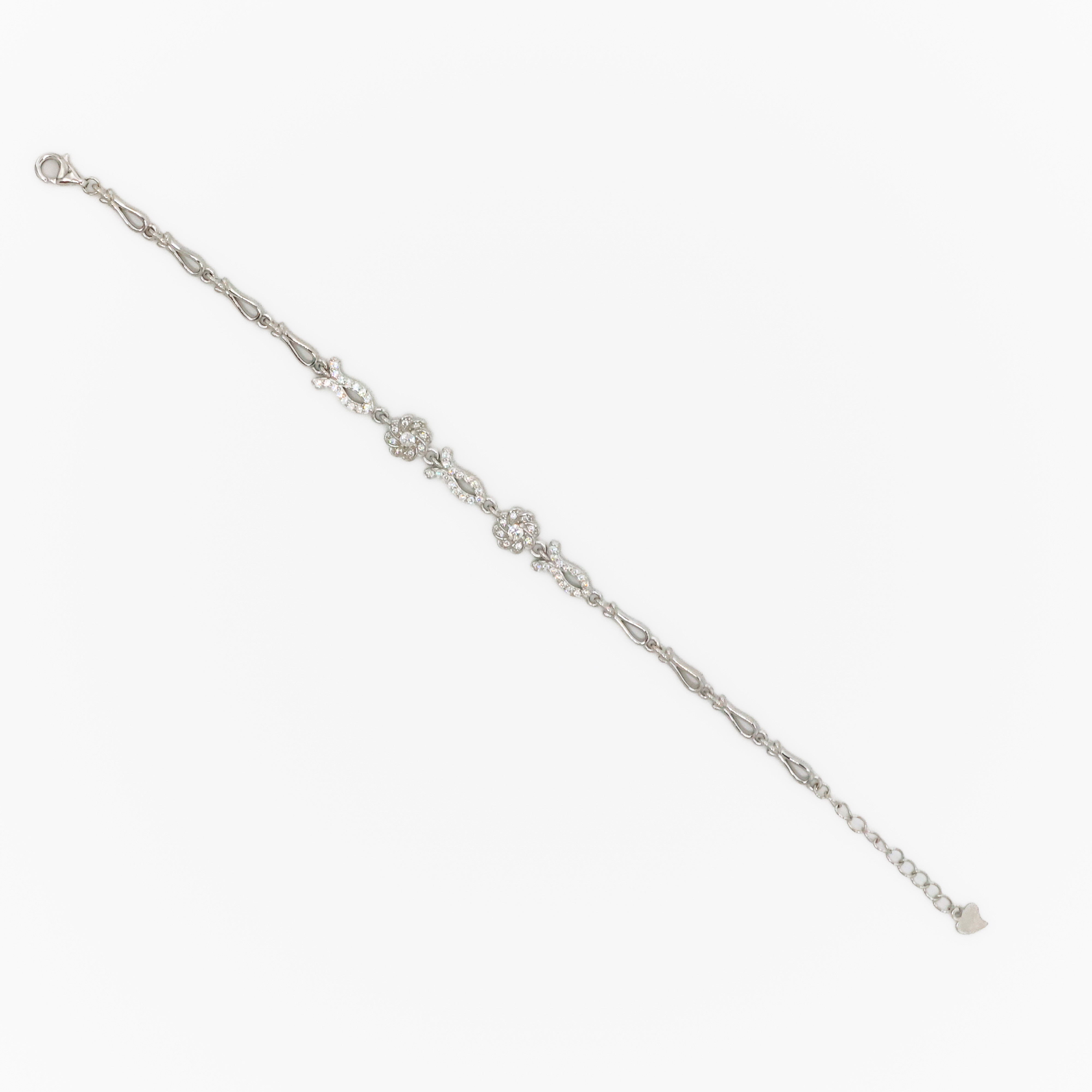 Arham Silver Palace - Silver Flower Bracelet