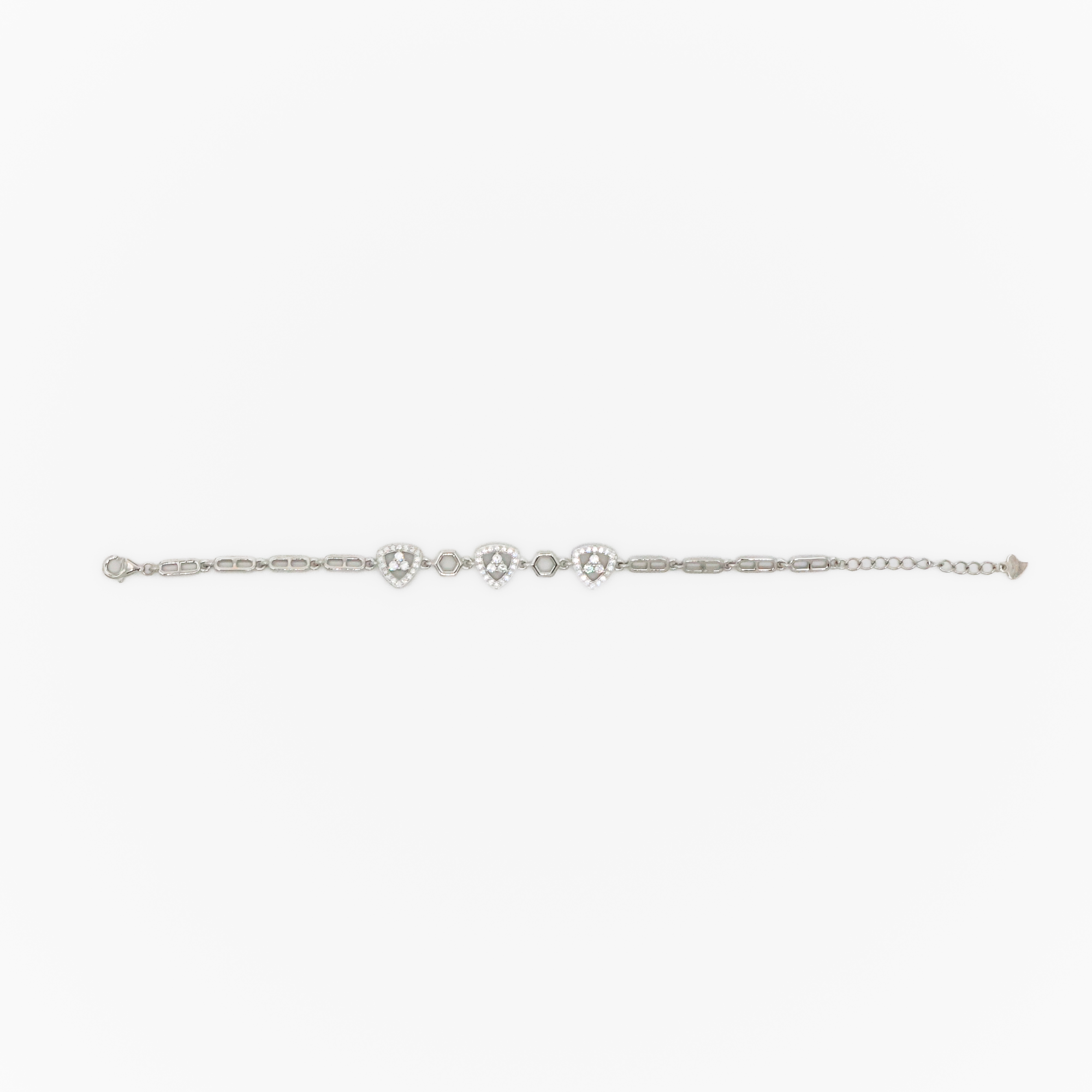 Arham Silver Palace - Silver Diamond Bracelet