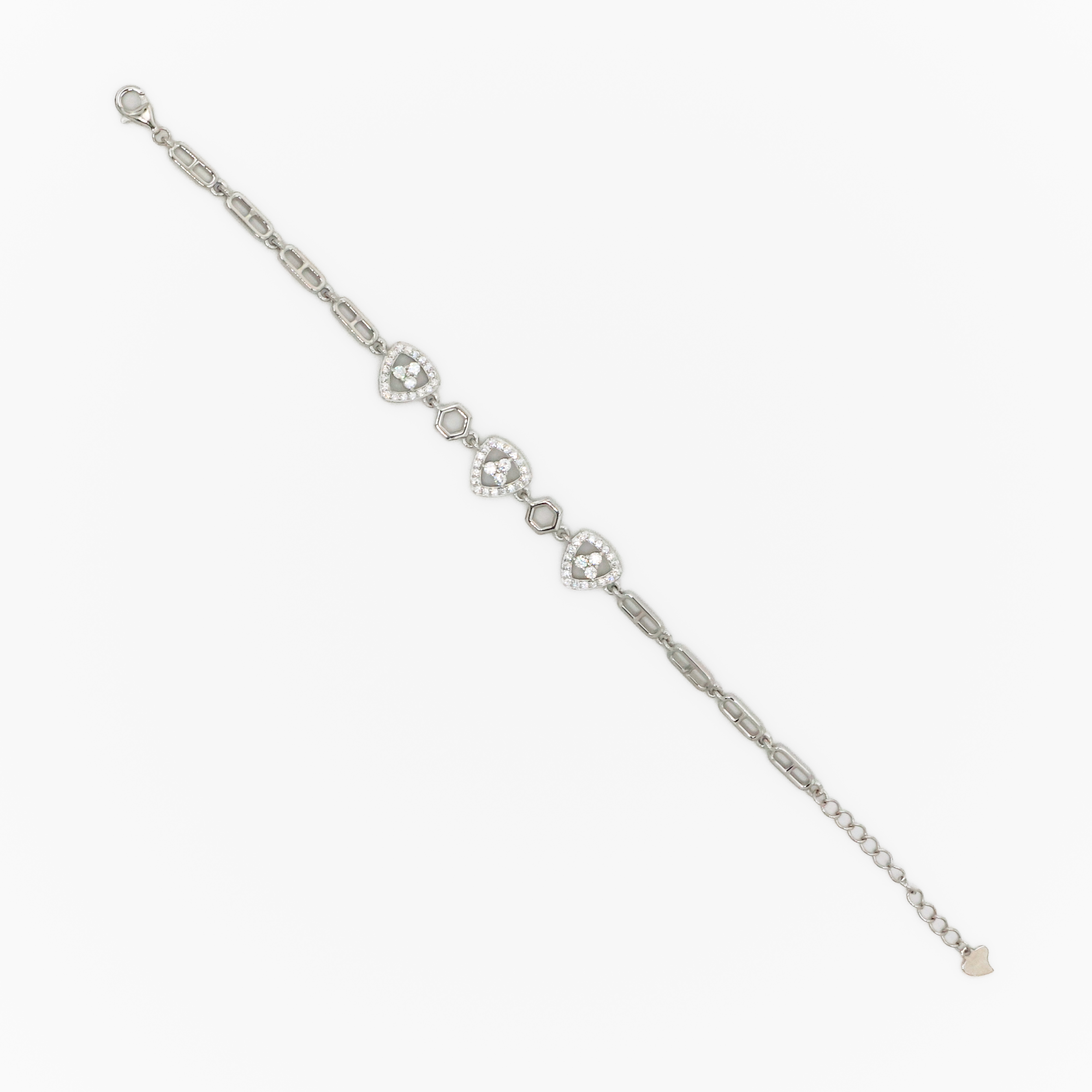 Silver Diamond Bracelet