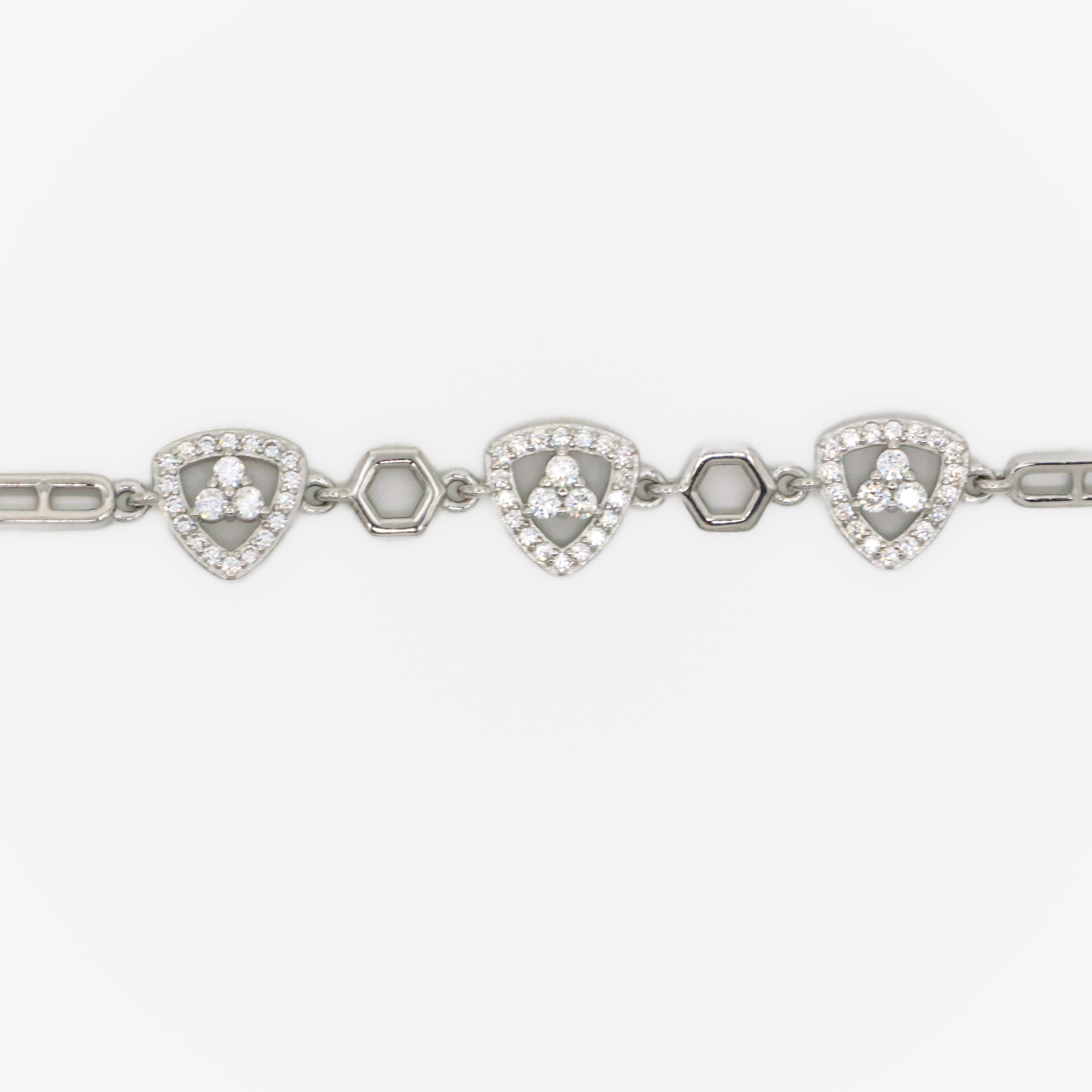 Silver Diamond Bracelet