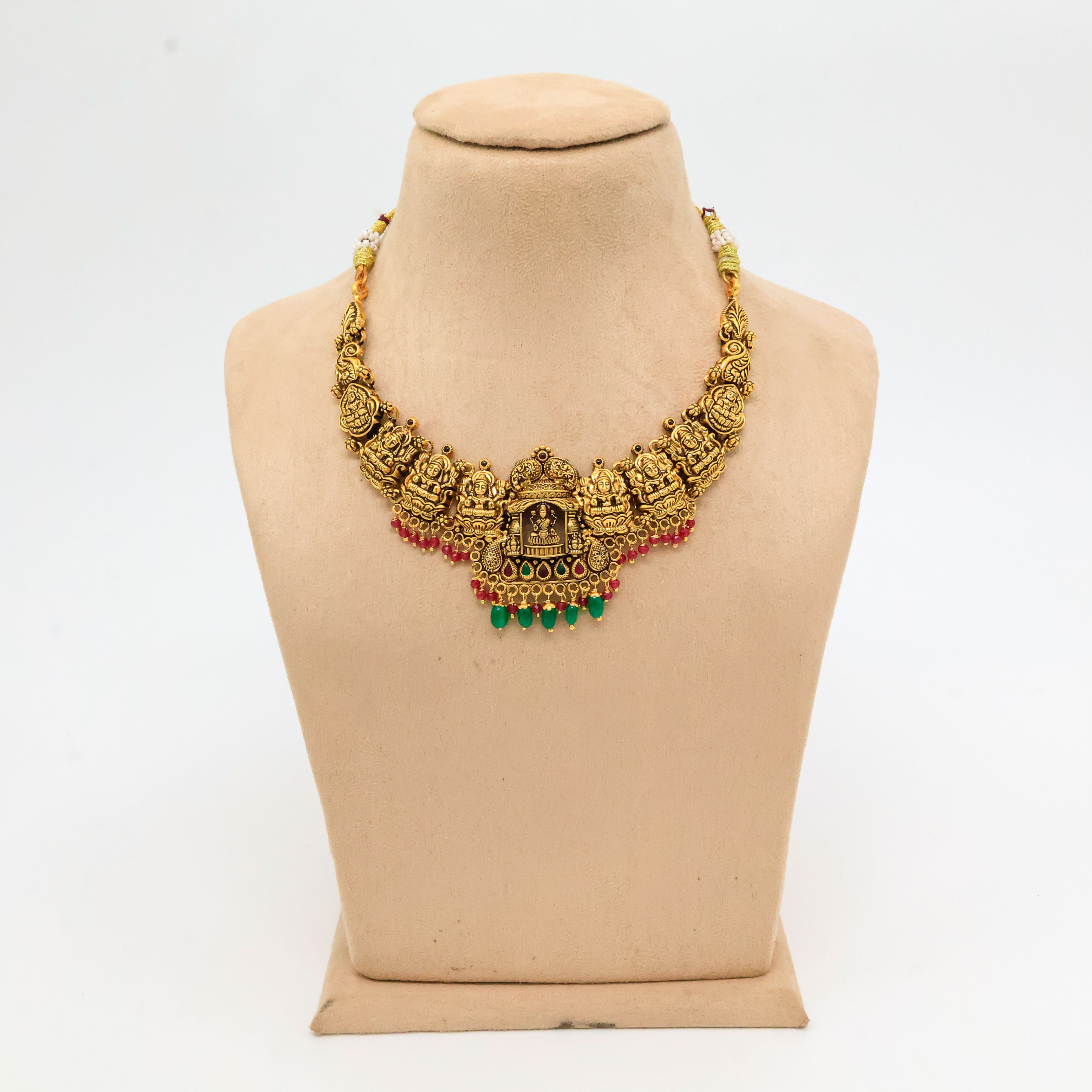 Arham Silver Palace - Gold Temple Necklace