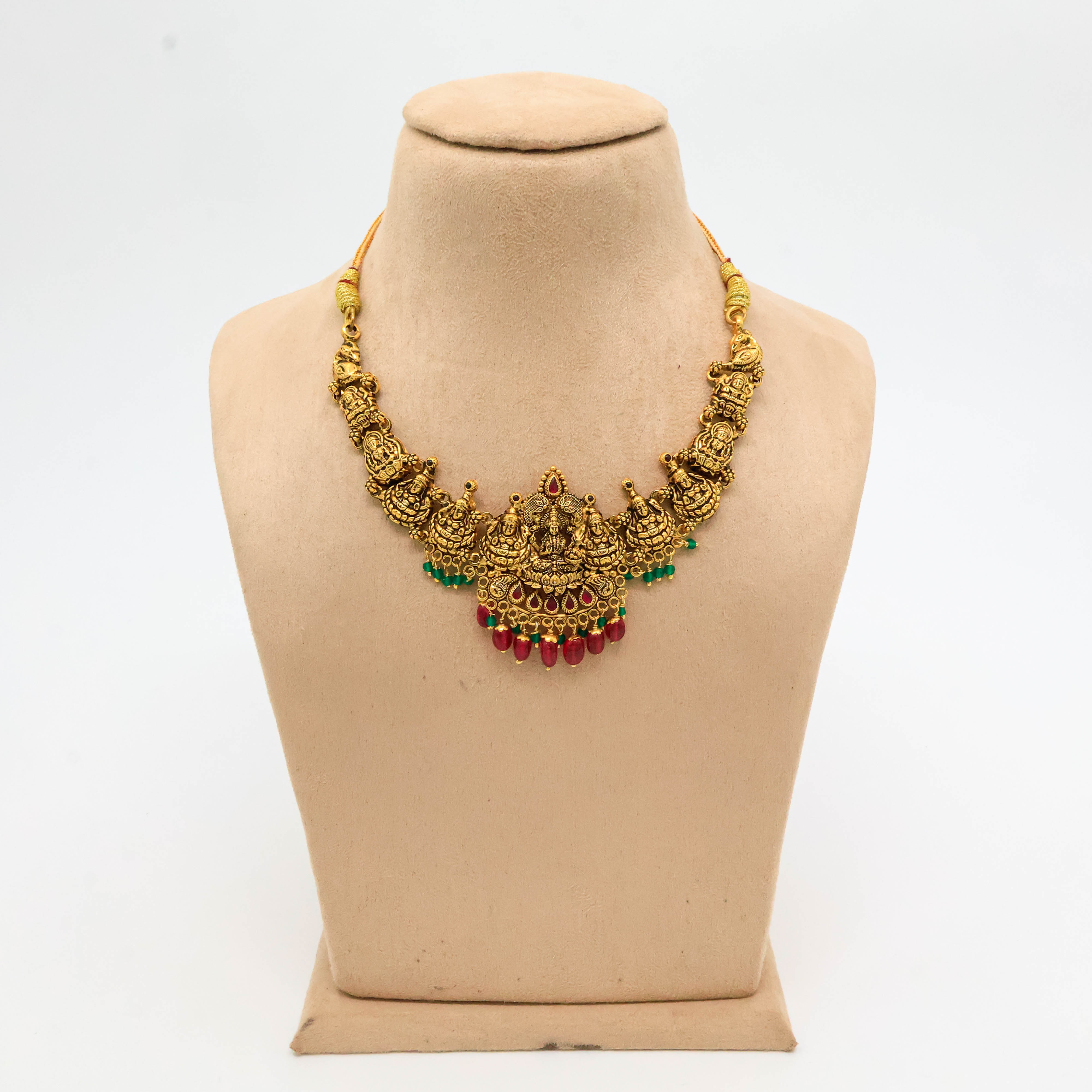 Arham Silver Palace - Gold Temple Necklace