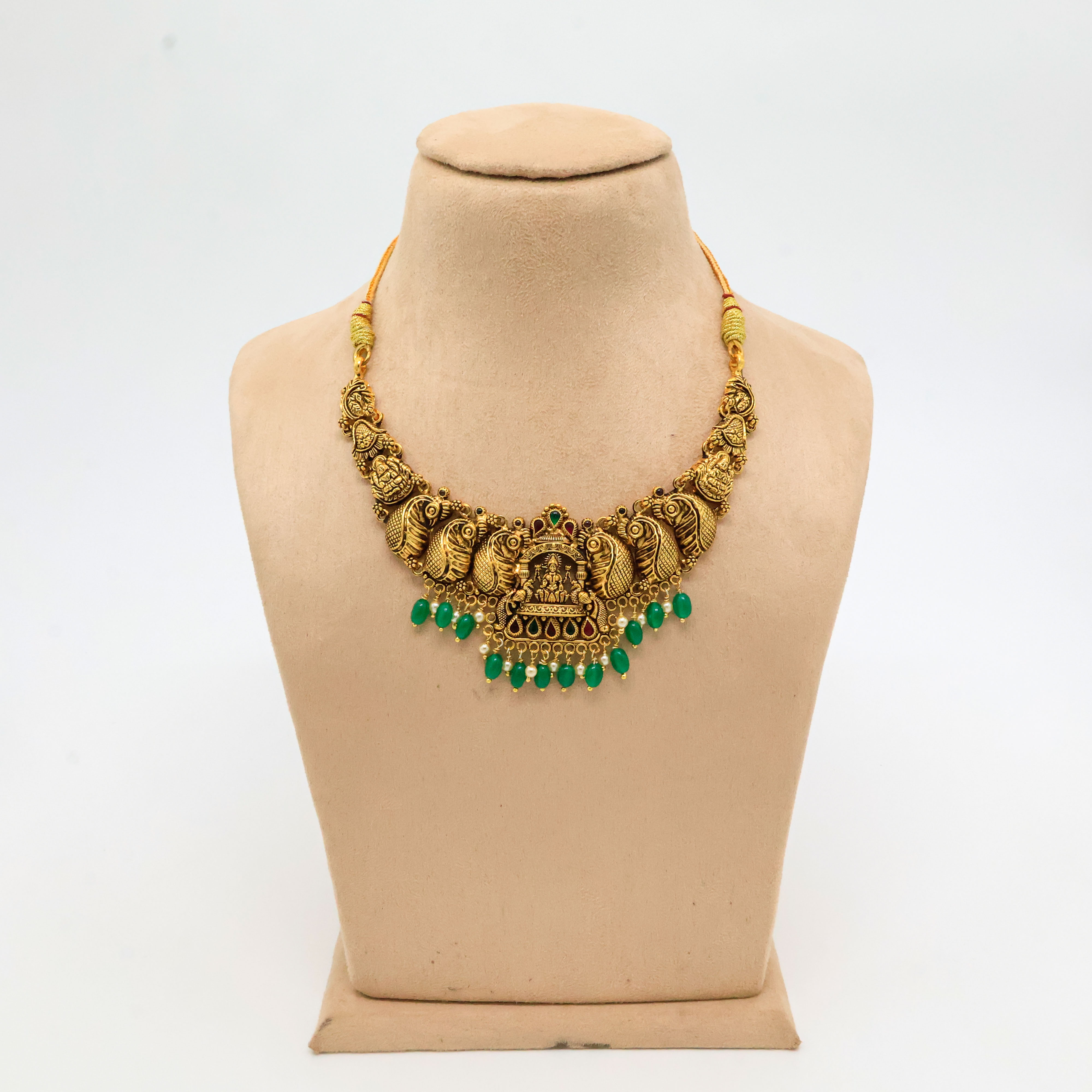 Arham Silver Palace - Gold Lakshmi Necklace