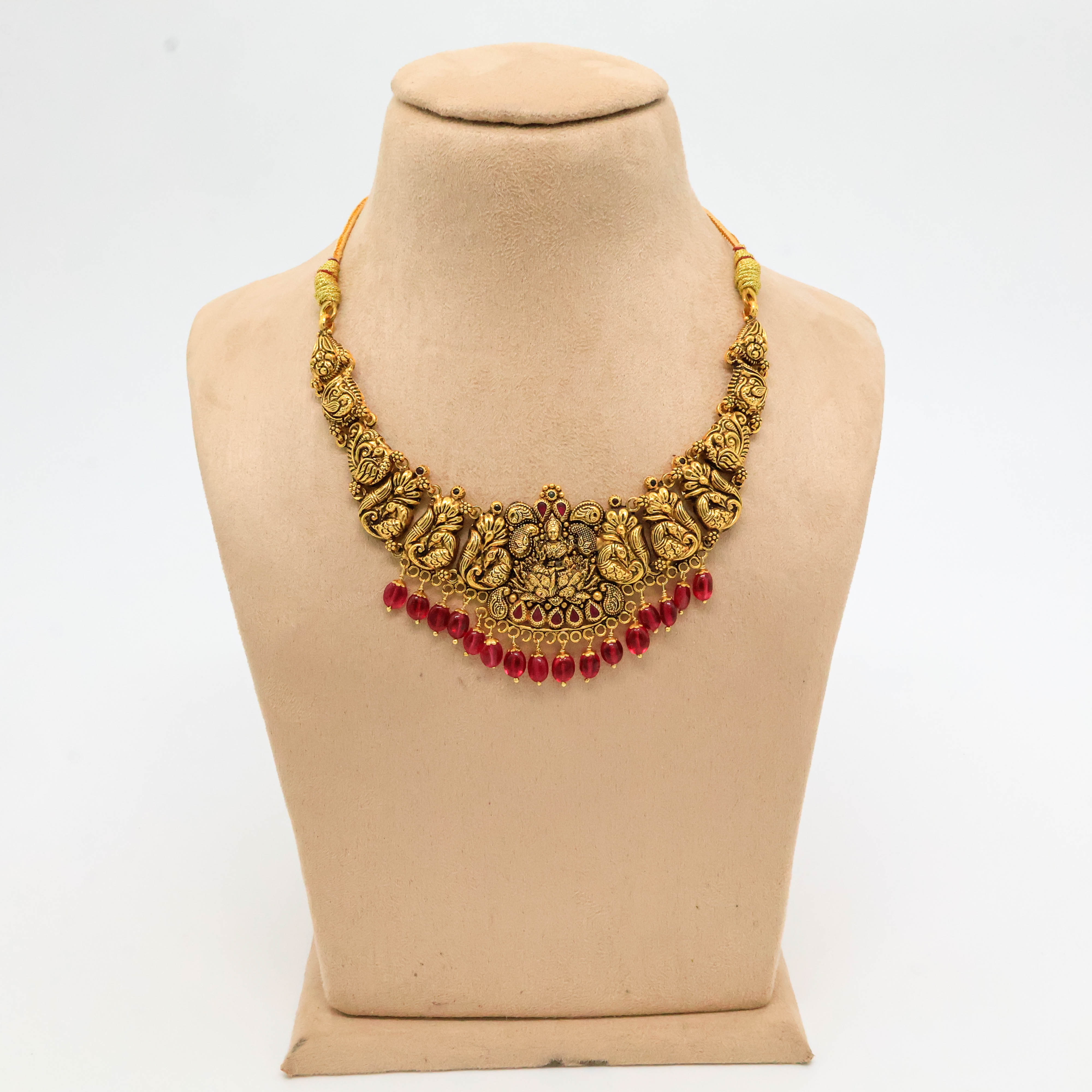 Arham Silver Palace - Gold Temple Necklace