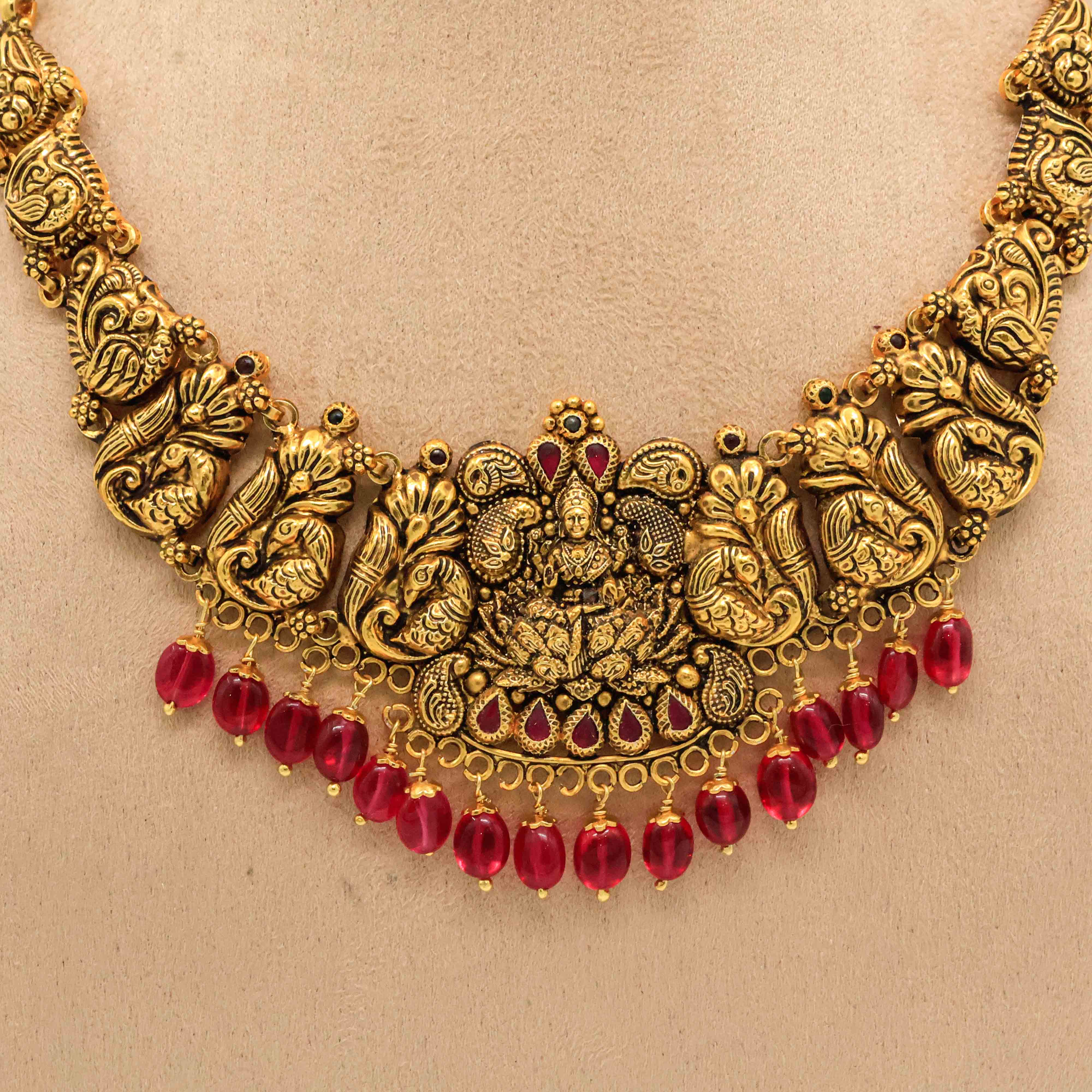 Arham Silver Palace - Gold Temple Necklace