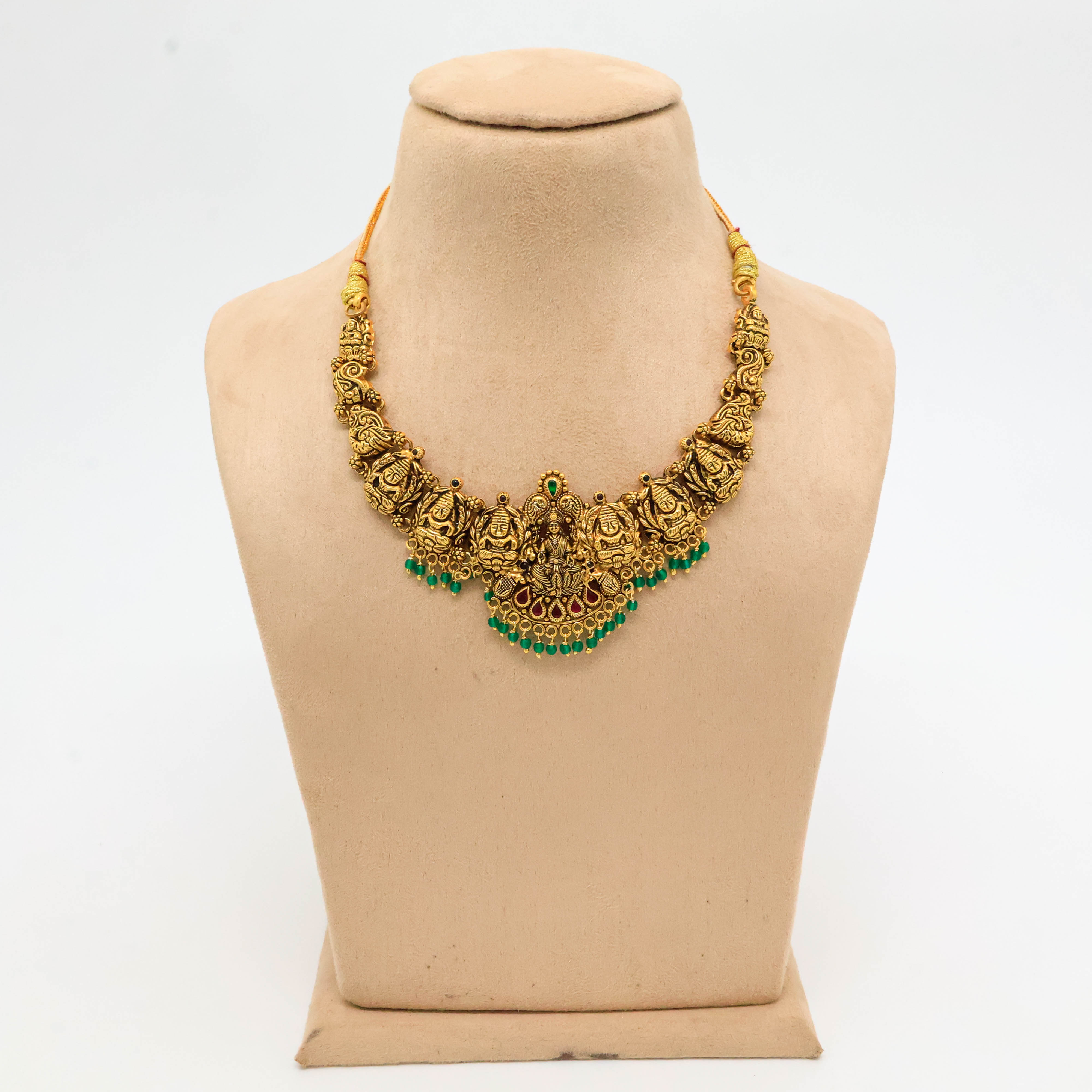 Arham Silver Palace - Gold Temple Necklace