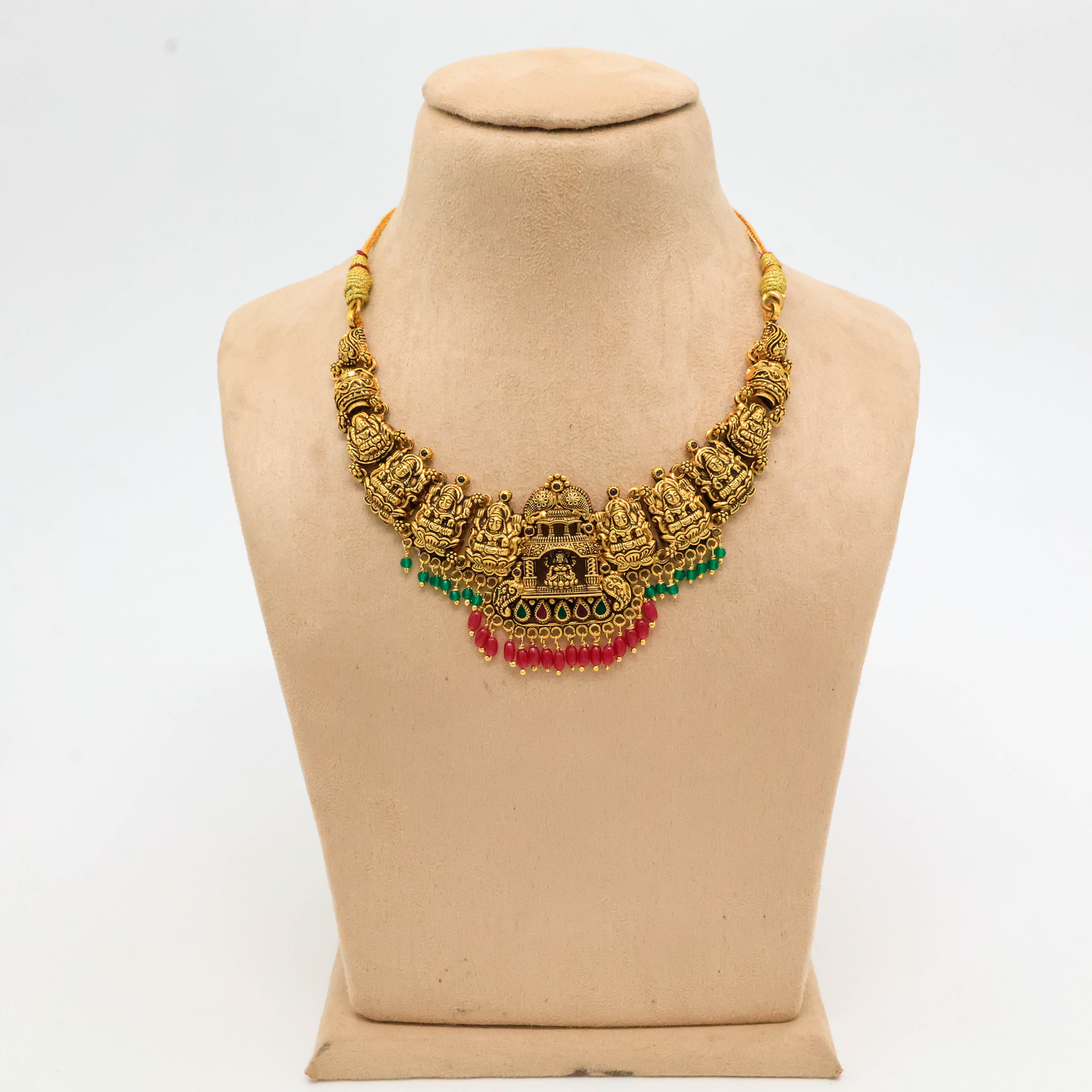 Arham Silver Palace - Gold Temple Necklace