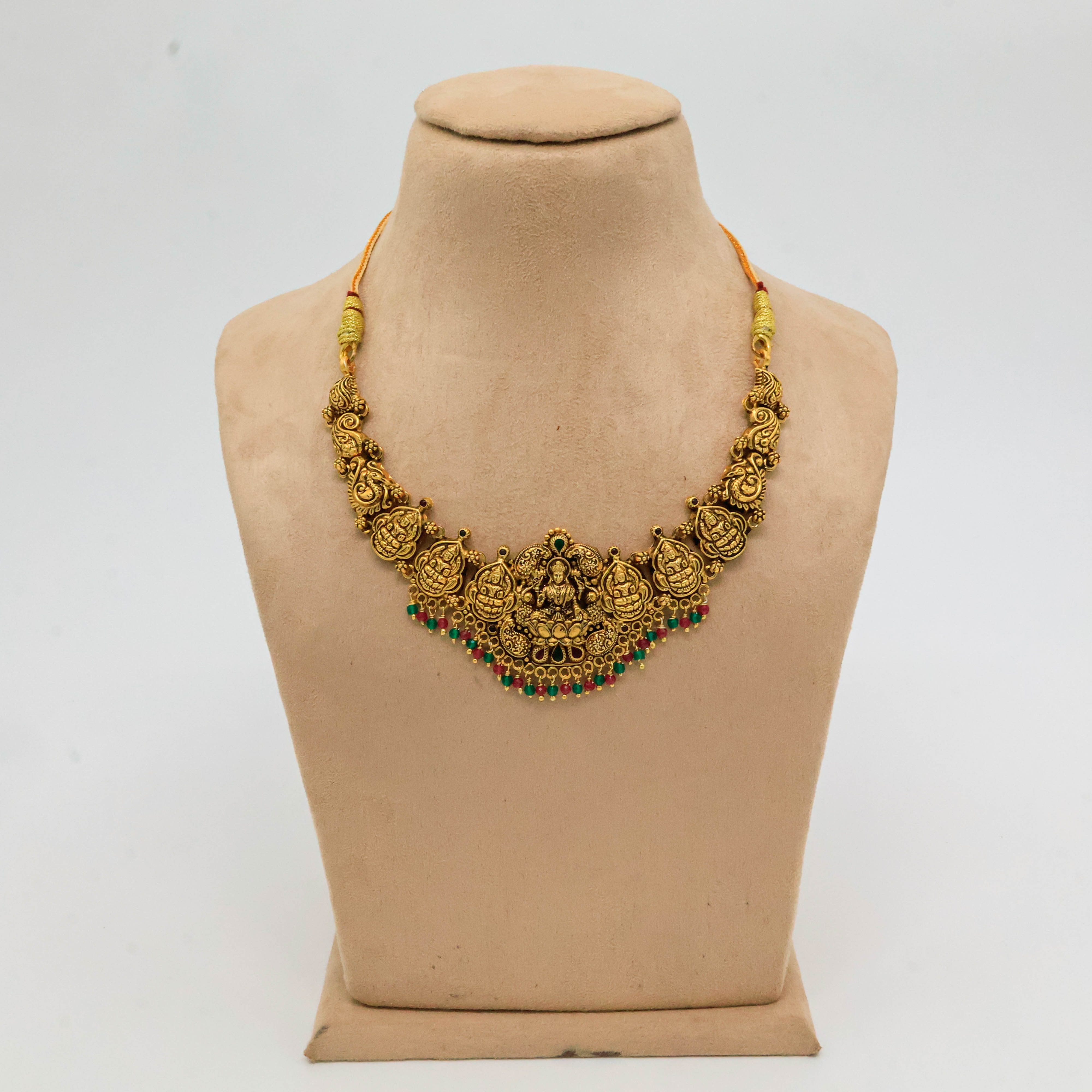 Arham Silver Palace - Gold Temple Necklace