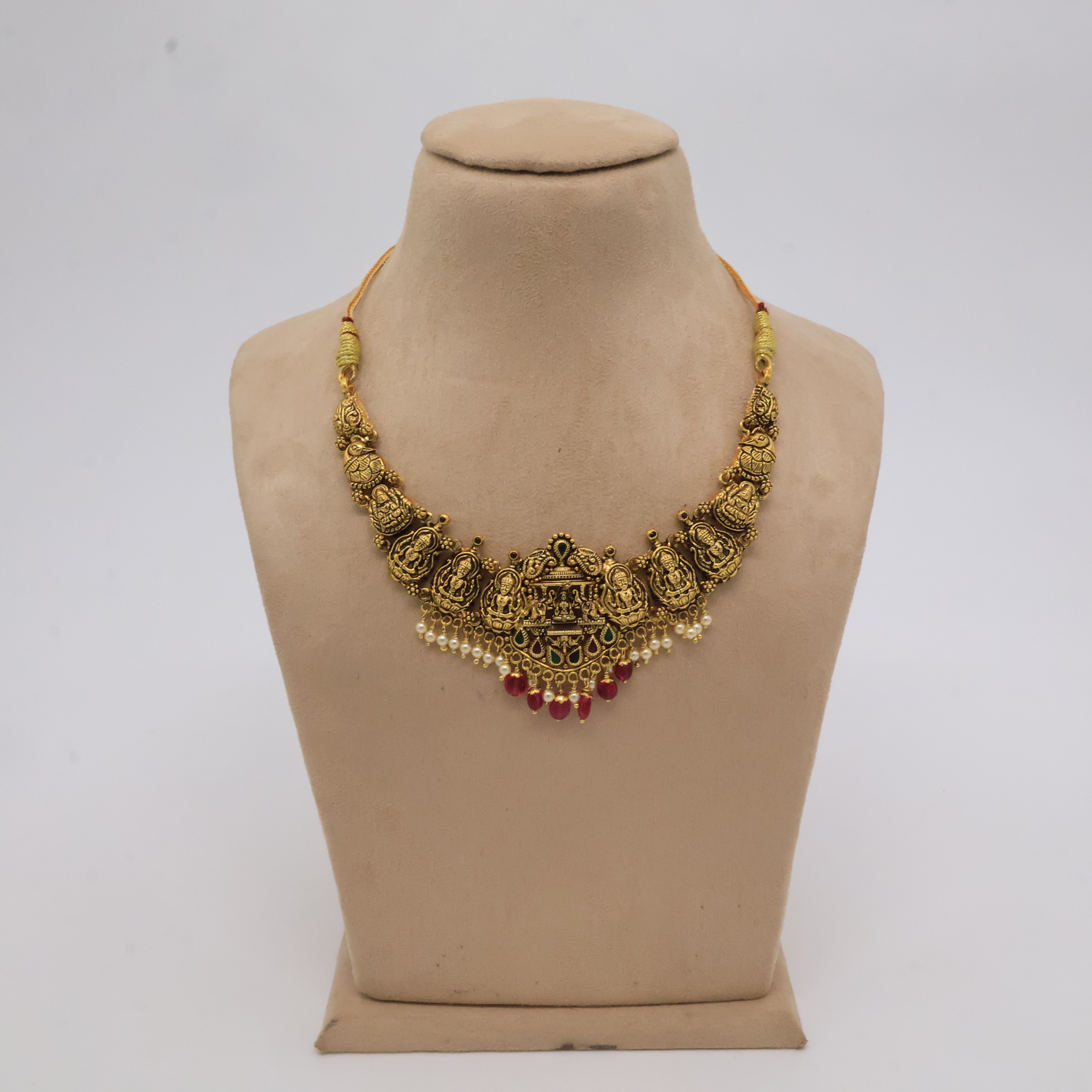 Arham Silver Palace - Gold Temple Necklace