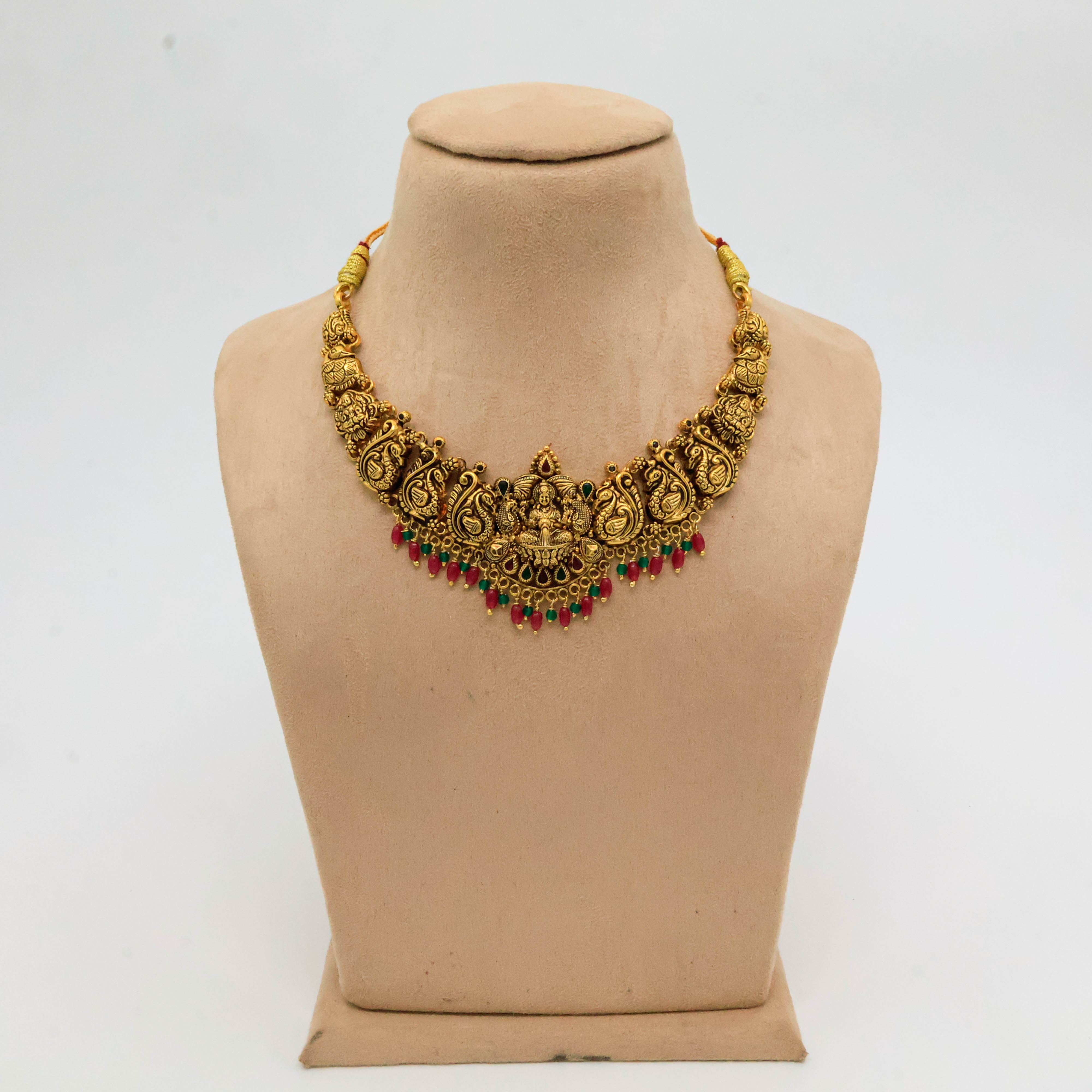 Arham Silver Palace - Gold Temple Necklace