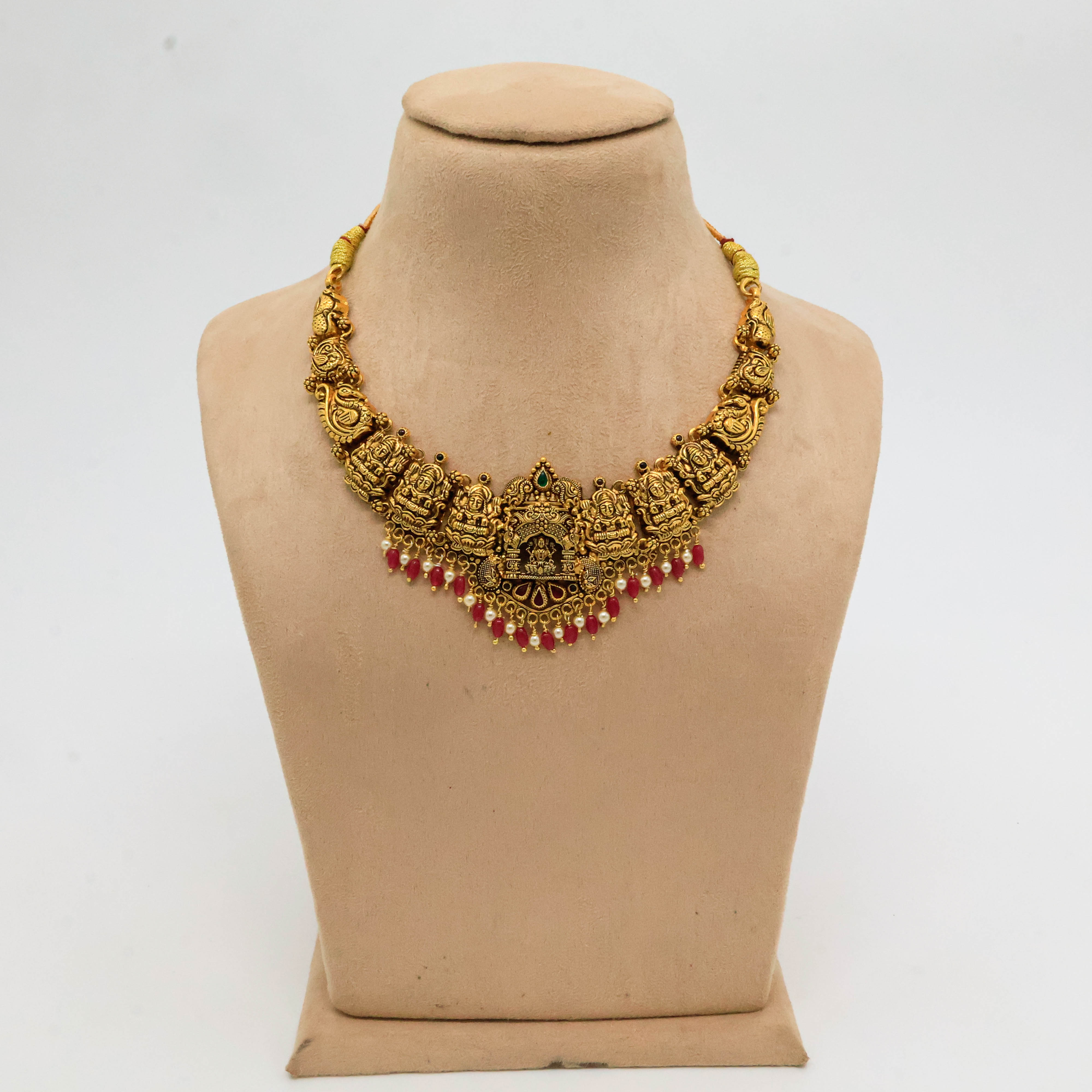 Arham Silver Palace - Gold Temple Necklace