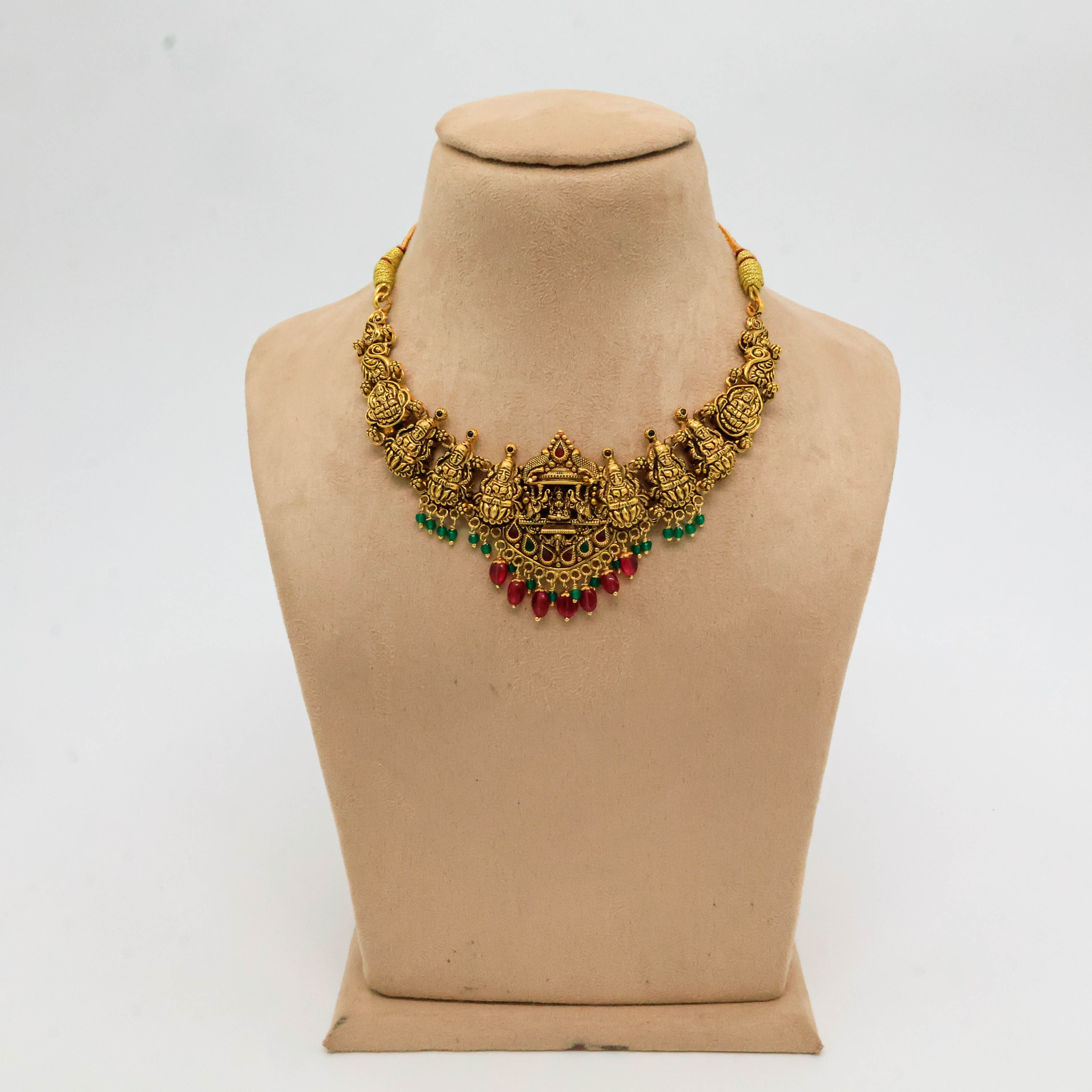 Arham Silver Palace - Gold Temple Necklace