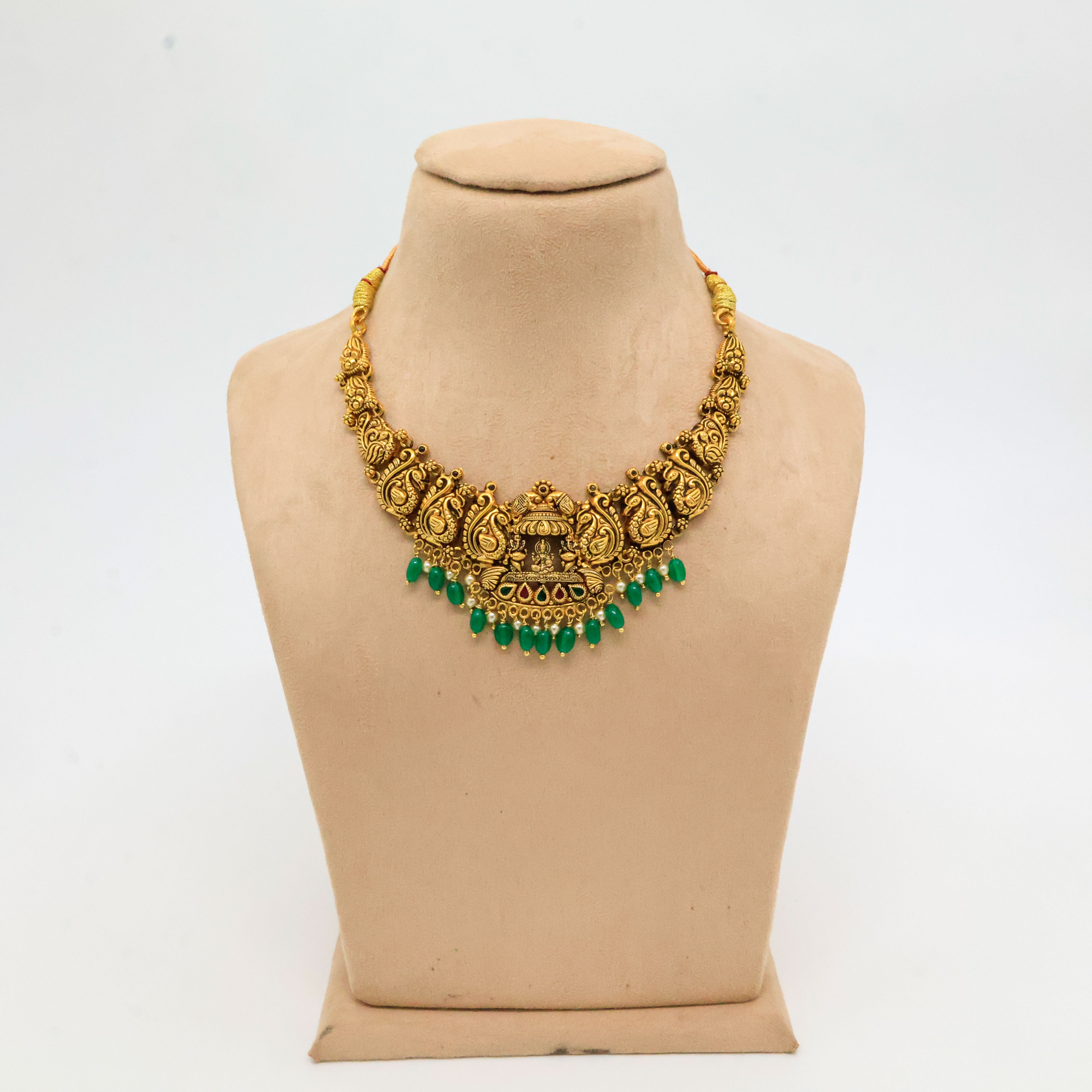 Arham Silver Palace - Gold Temple Necklace