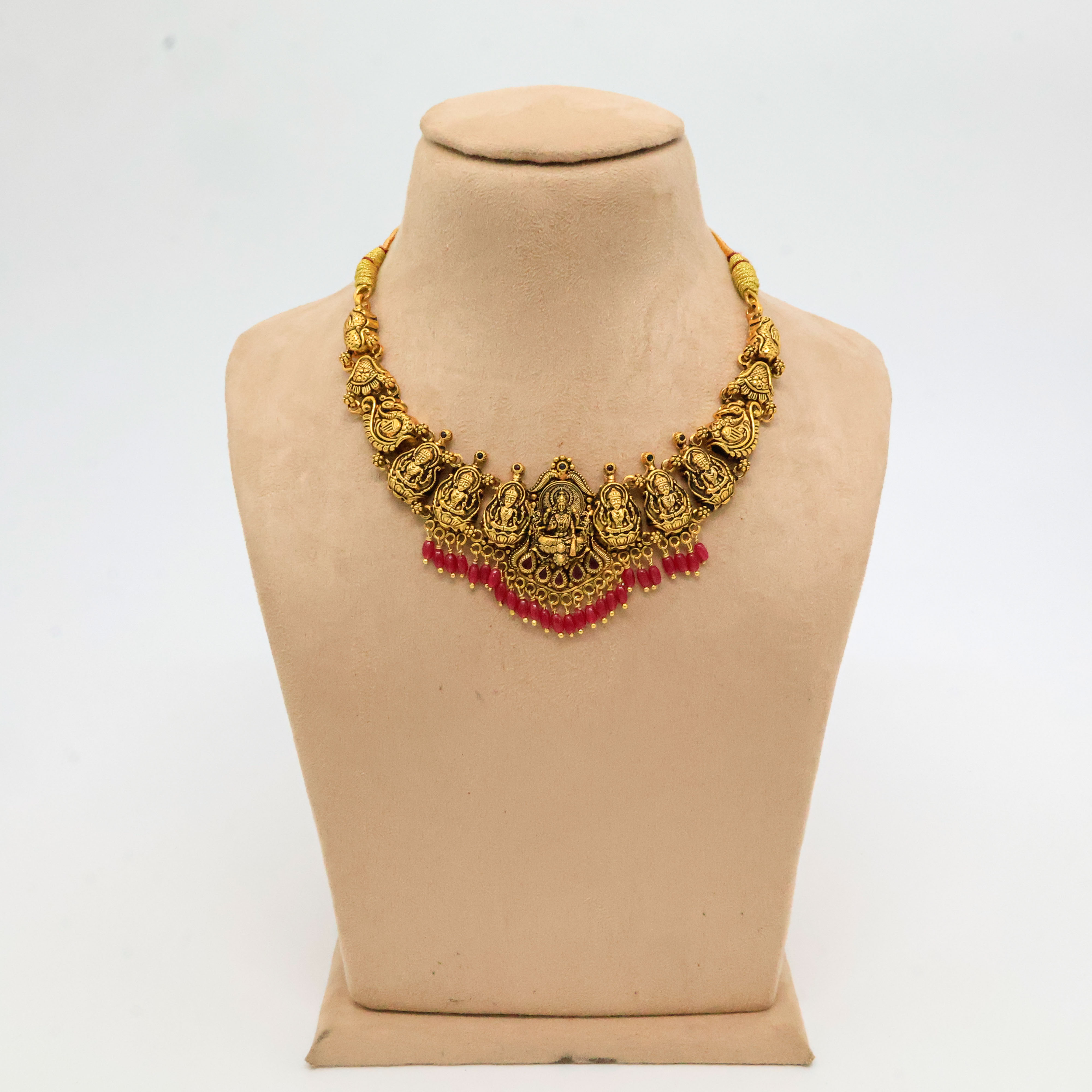 Arham Silver Palace - Gold Lakshmi Necklace