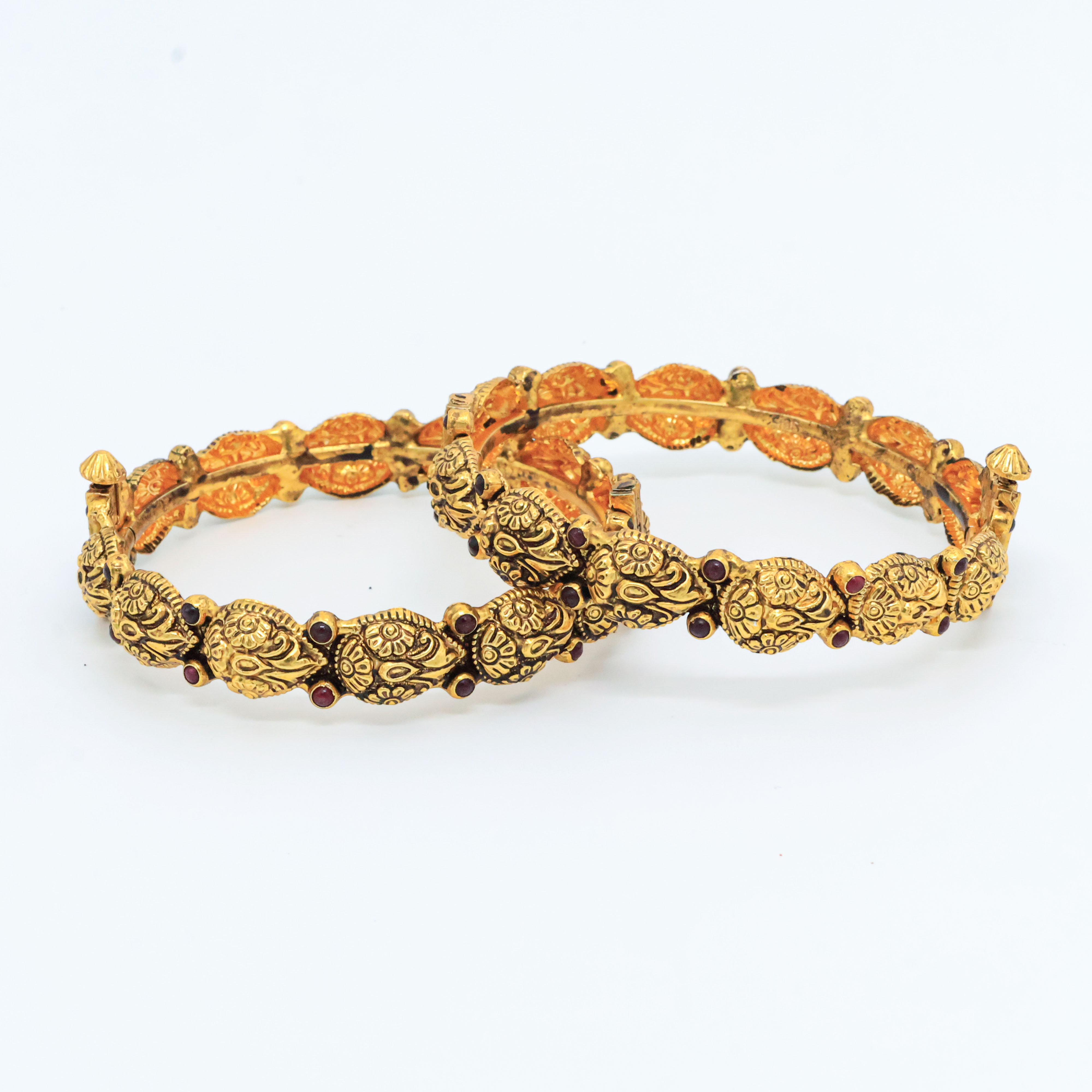 Arham Silver Palace - Gold Bangle Set