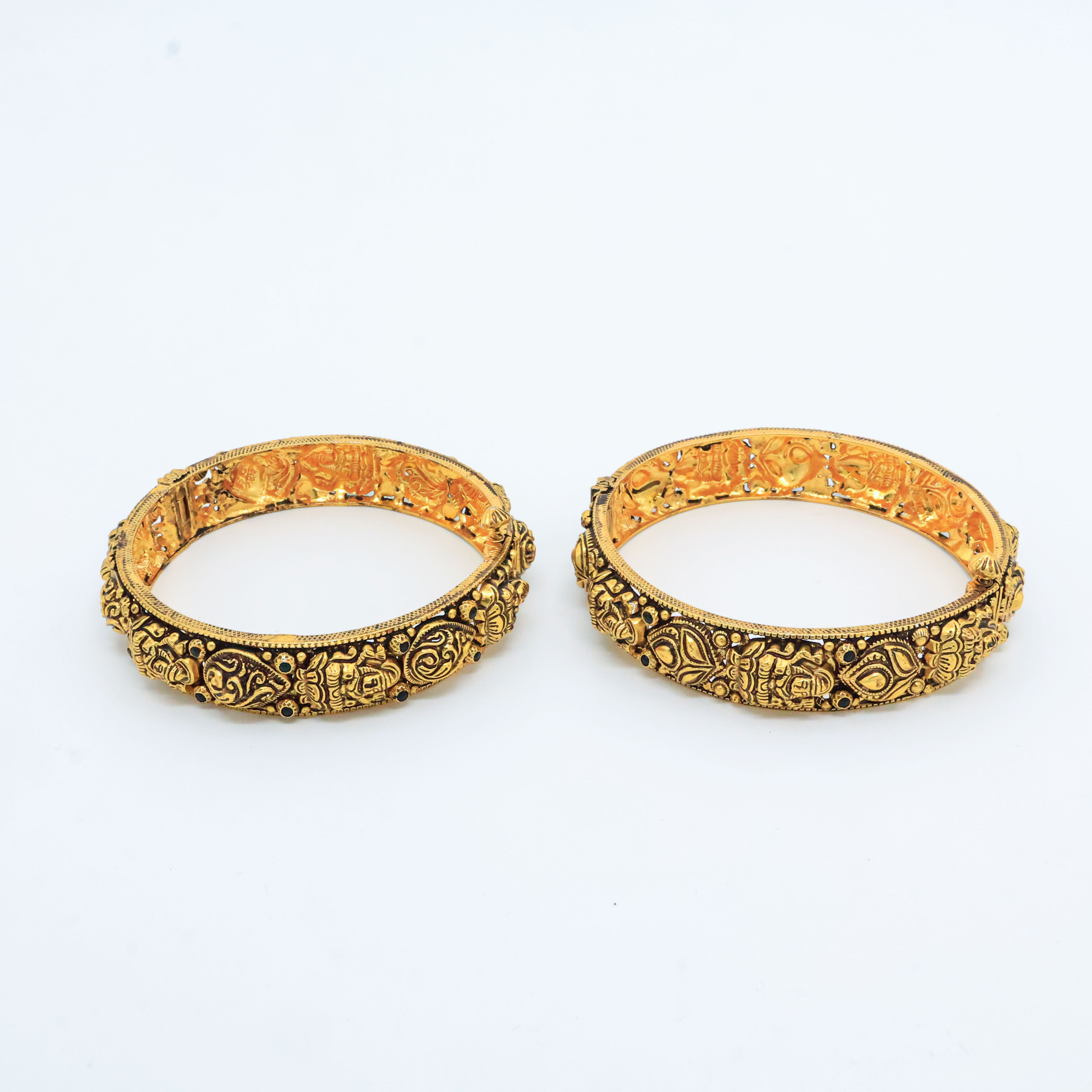 Arham Silver Palace - Gold Bangle Set