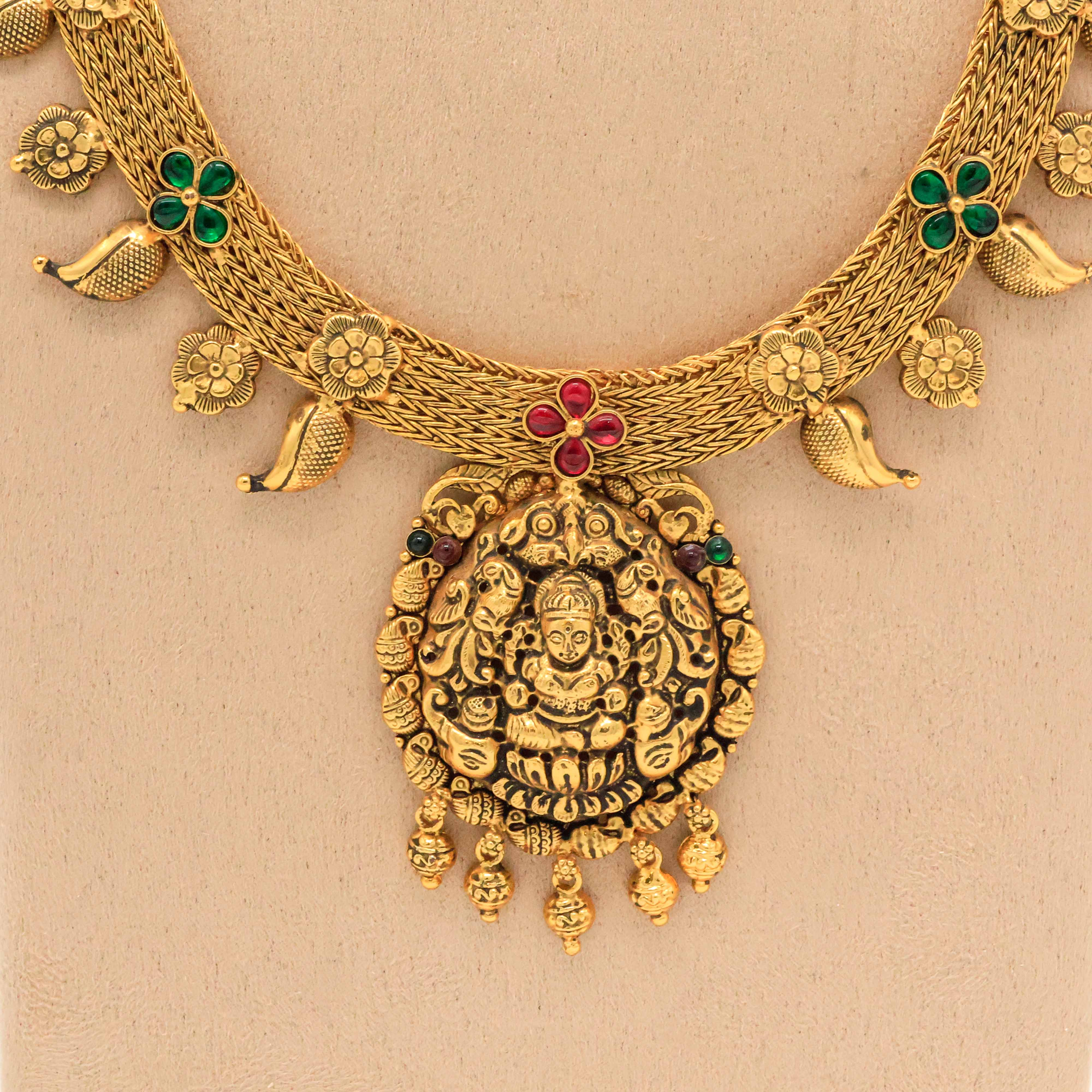 Arham Silver Palace - Gold Temple Necklace