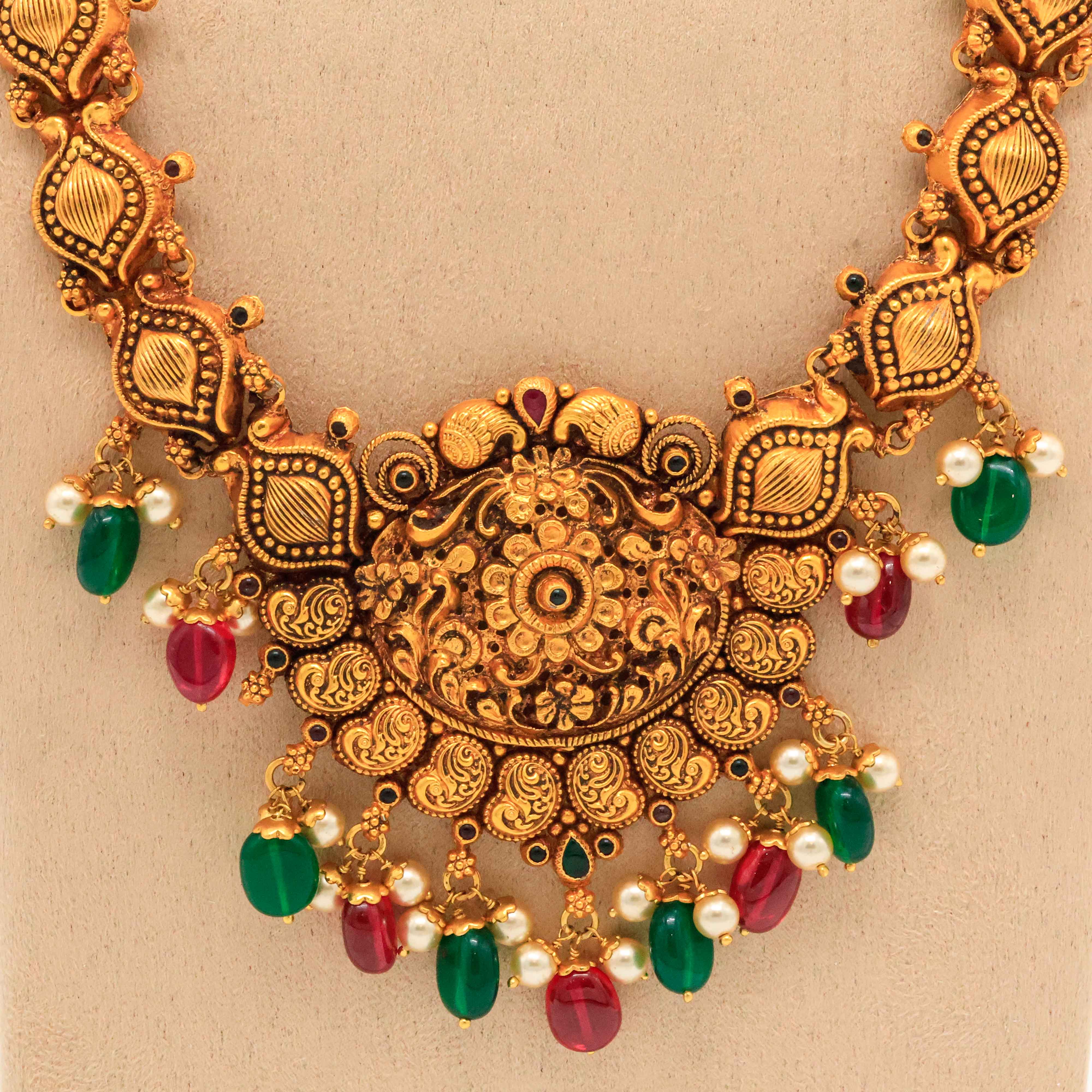 Arham Silver Palace - Gold Polish Necklace