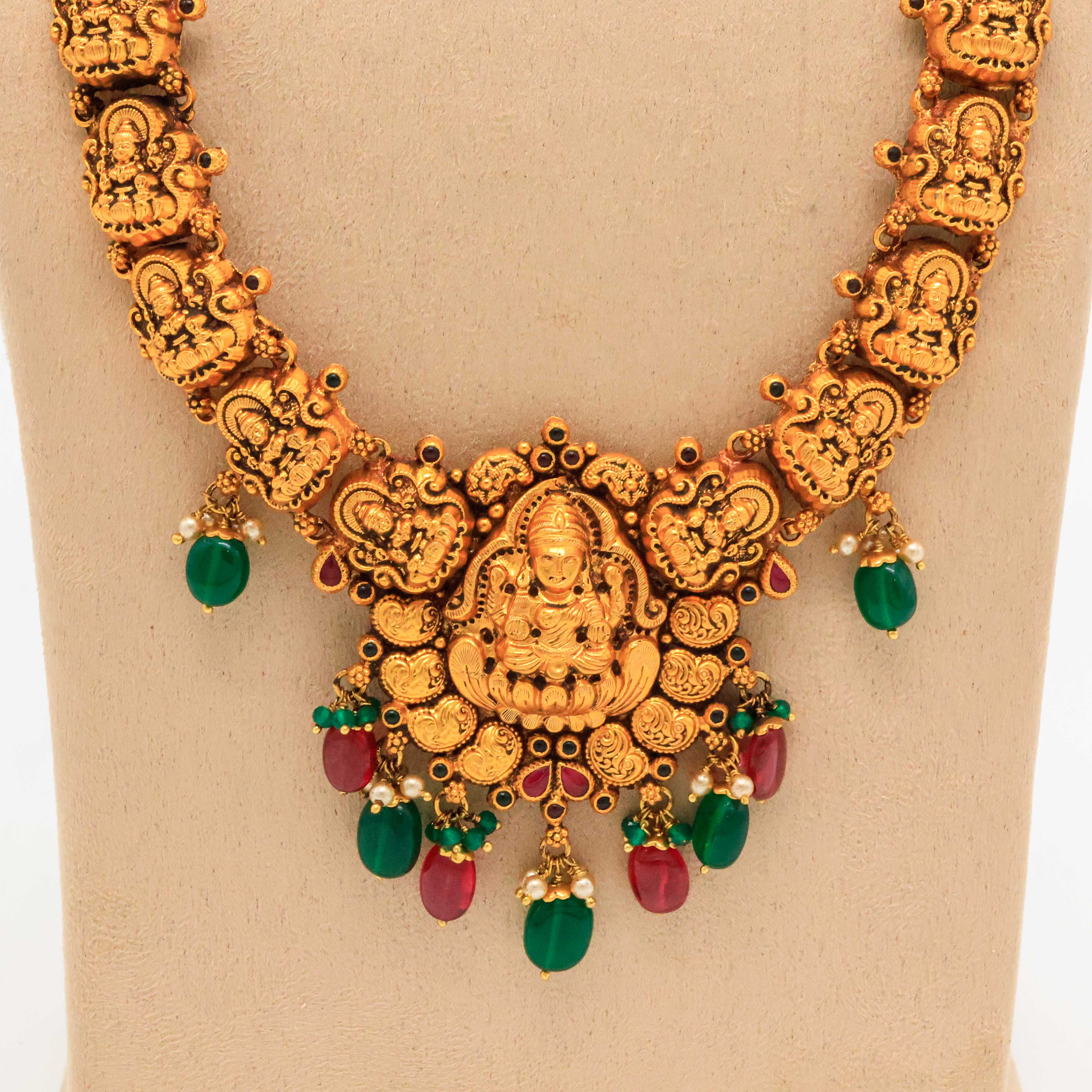 Arham Silver Palace - Gold Lakshmi Necklace
