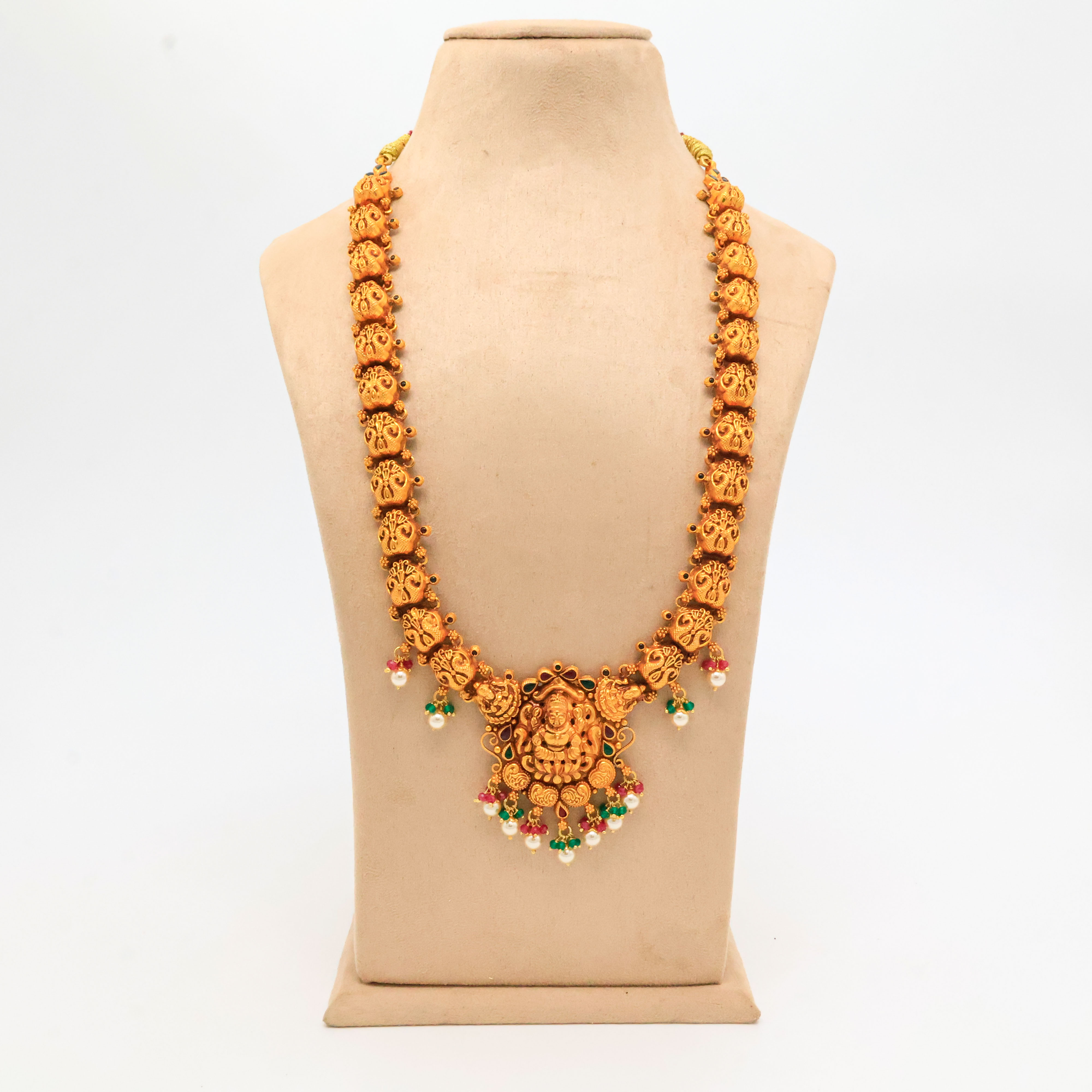 Arham Silver Palace - Gold Lakshmi Necklace