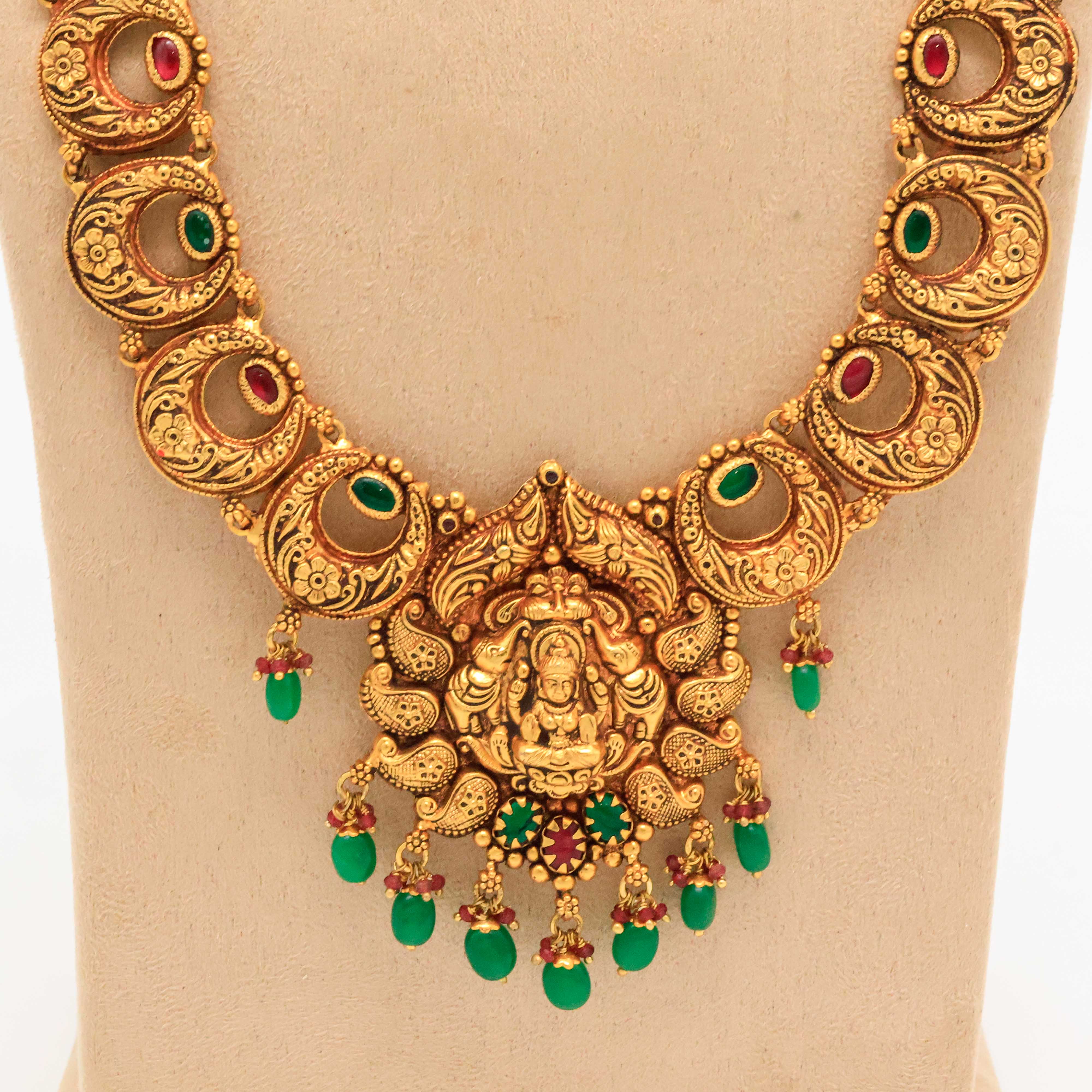 Arham Silver Palace - Gold Temple Necklace