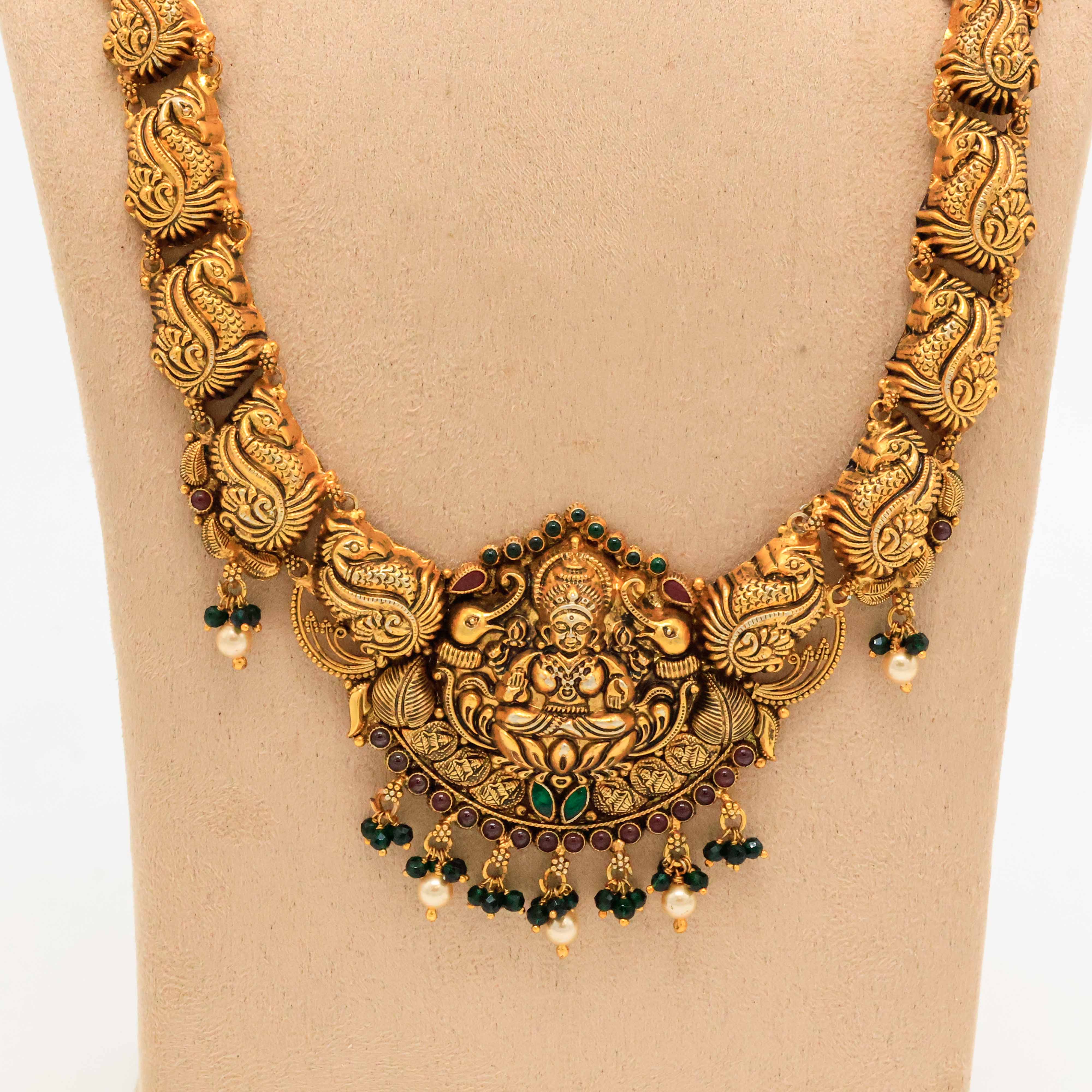 Arham Silver Palace - Gold Temple Necklace