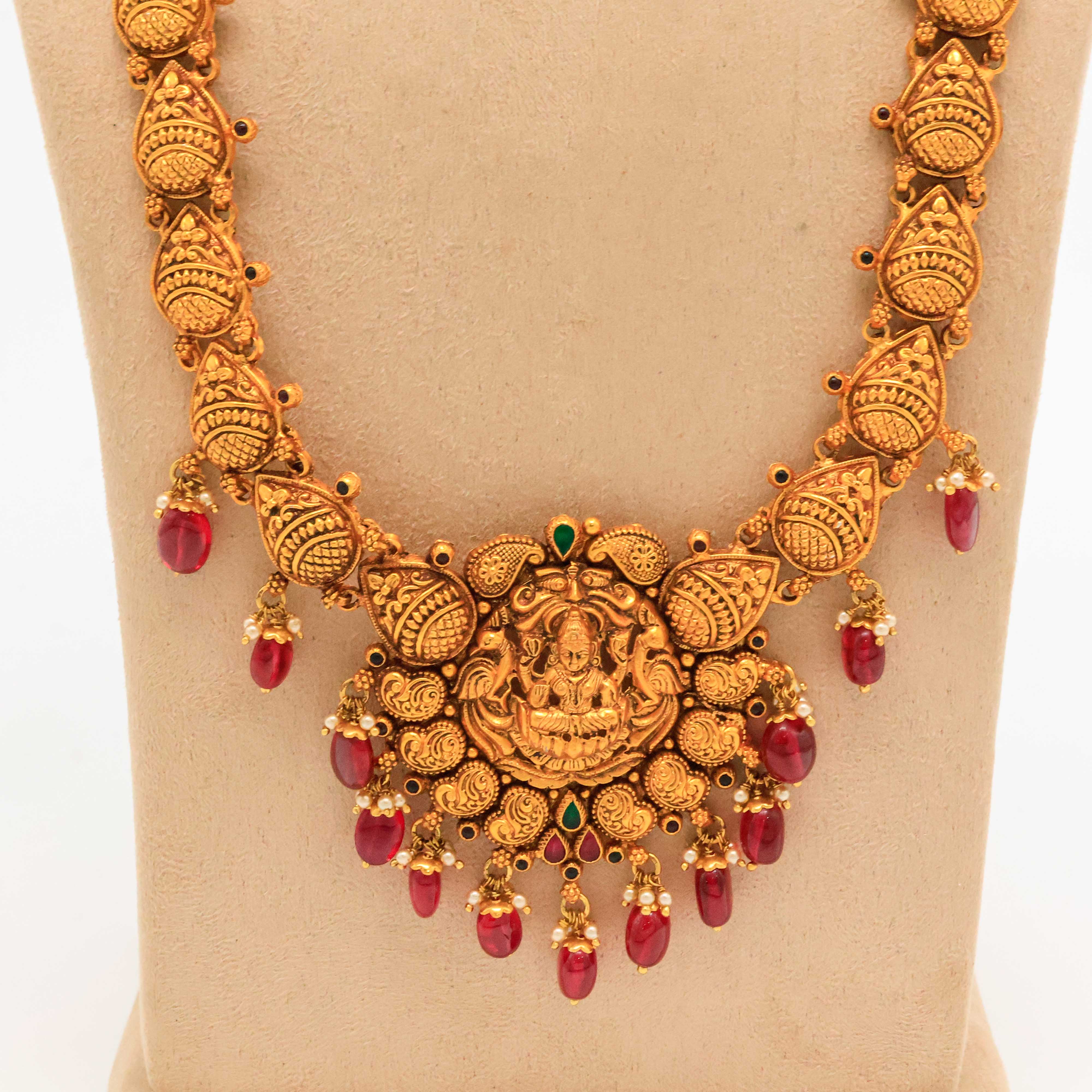 Arham Silver Palace - Gold Lakshmi Necklace
