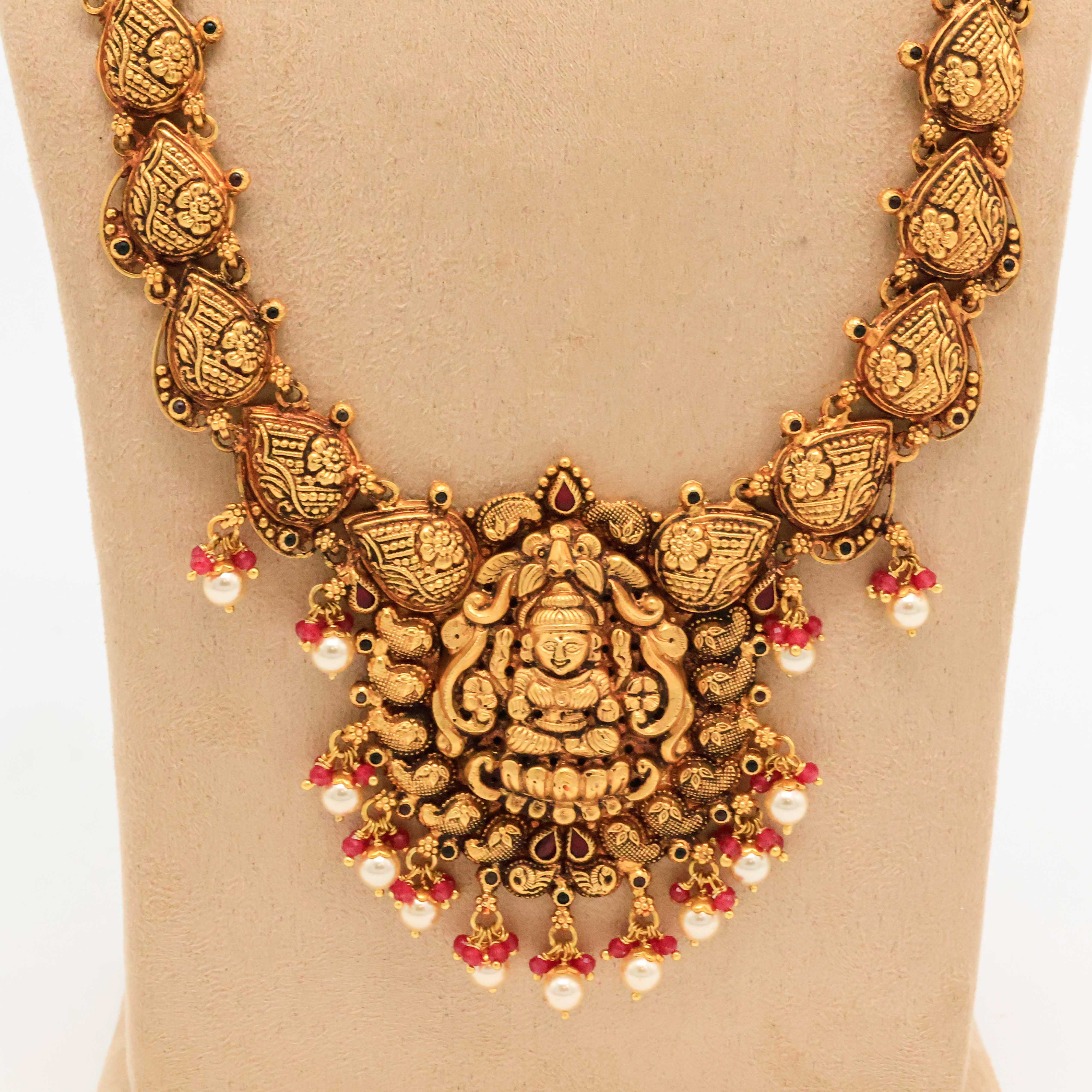 Arham Silver Palace - Gold Temple Necklace