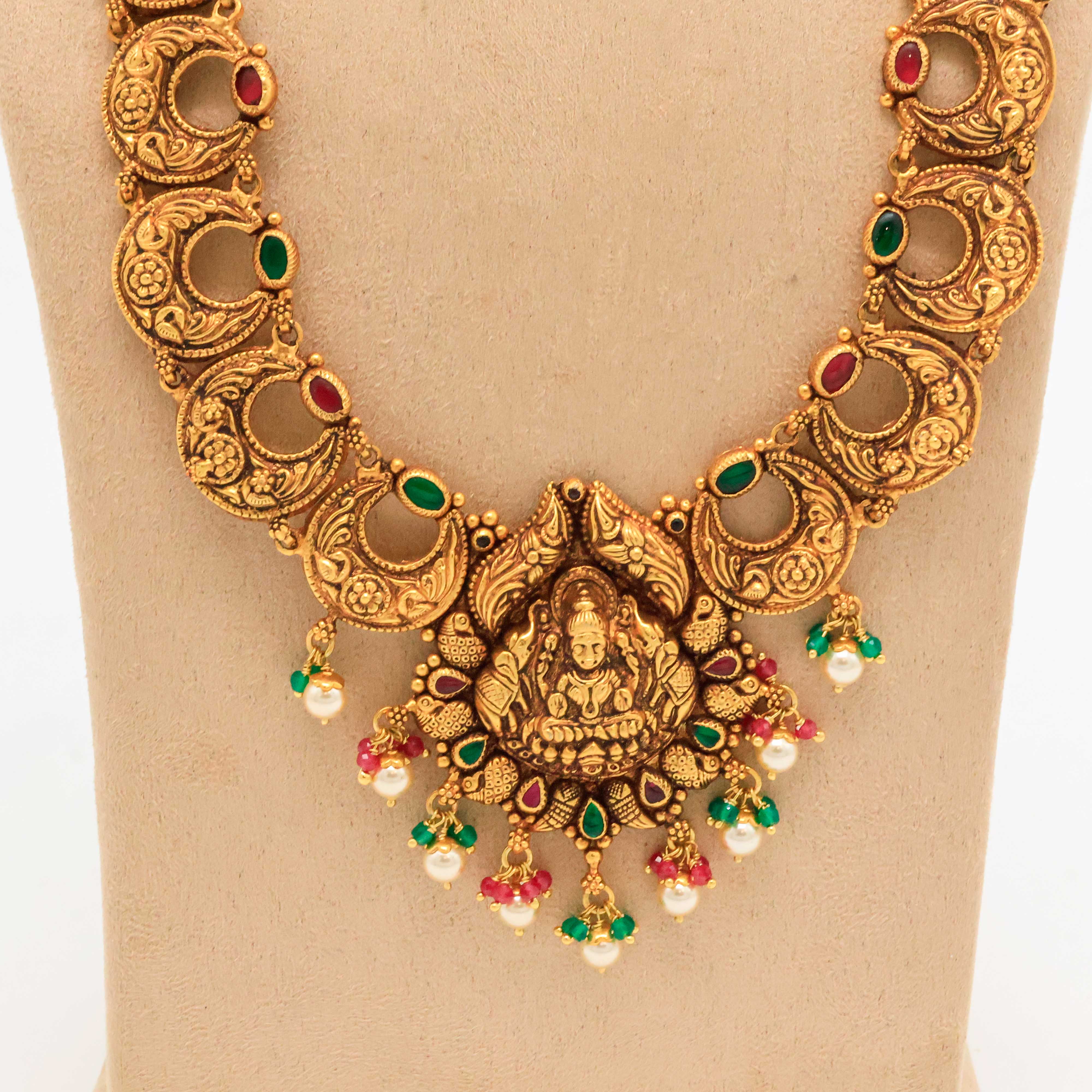 Arham Silver Palace - Gold Temple Necklace