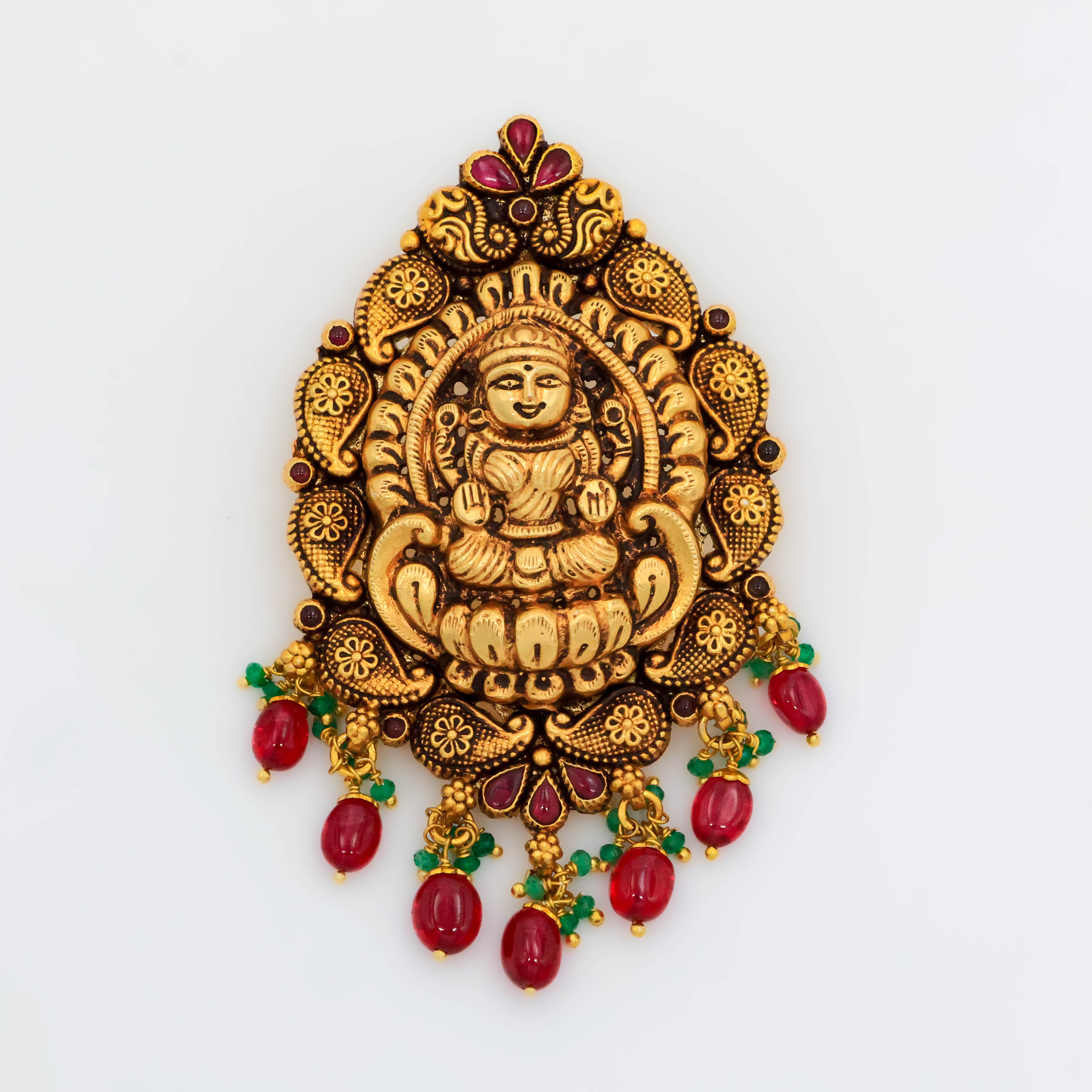 Arham Silver Palace - Gold Lakshmi Pendant
