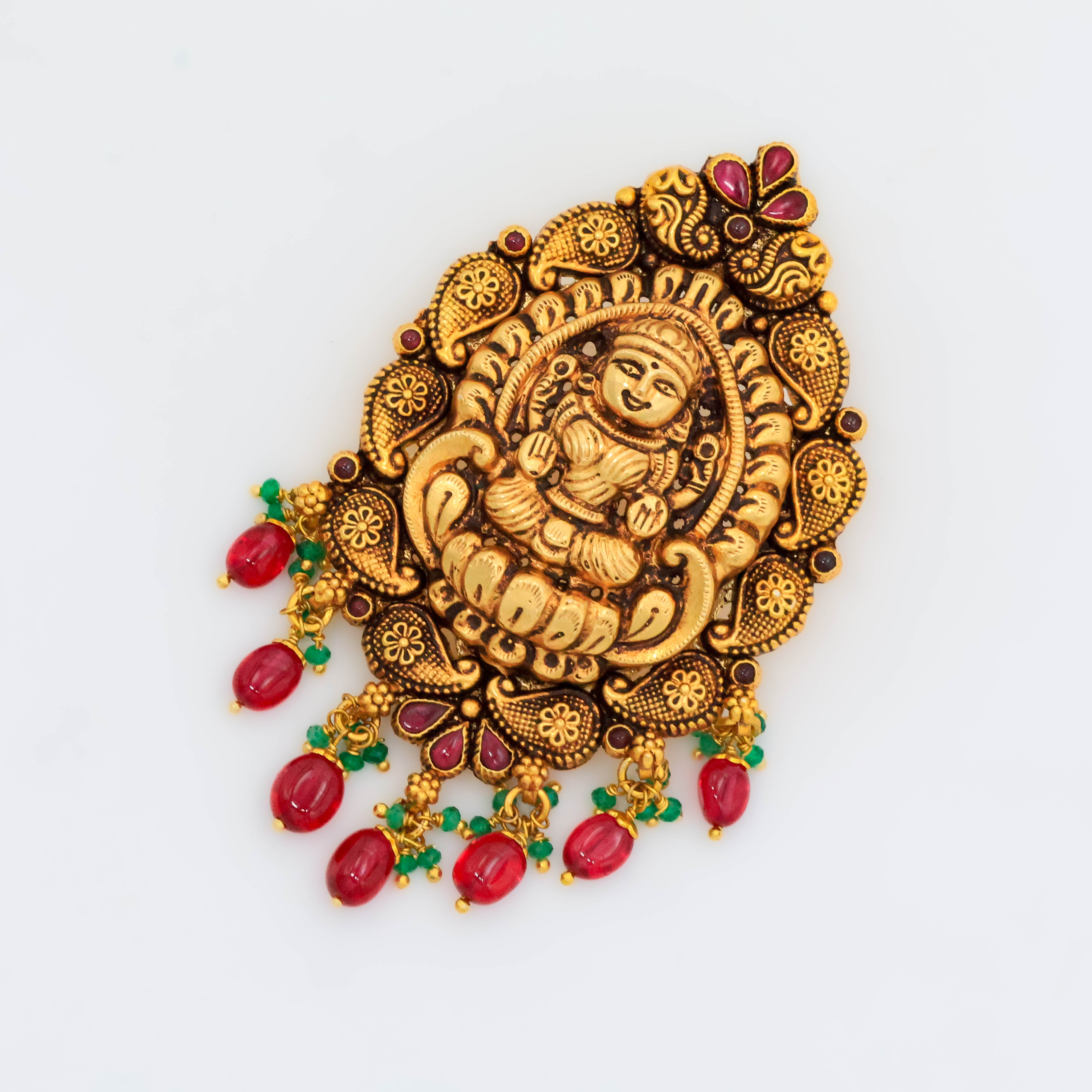 Arham Silver Palace - Gold Lakshmi Pendant