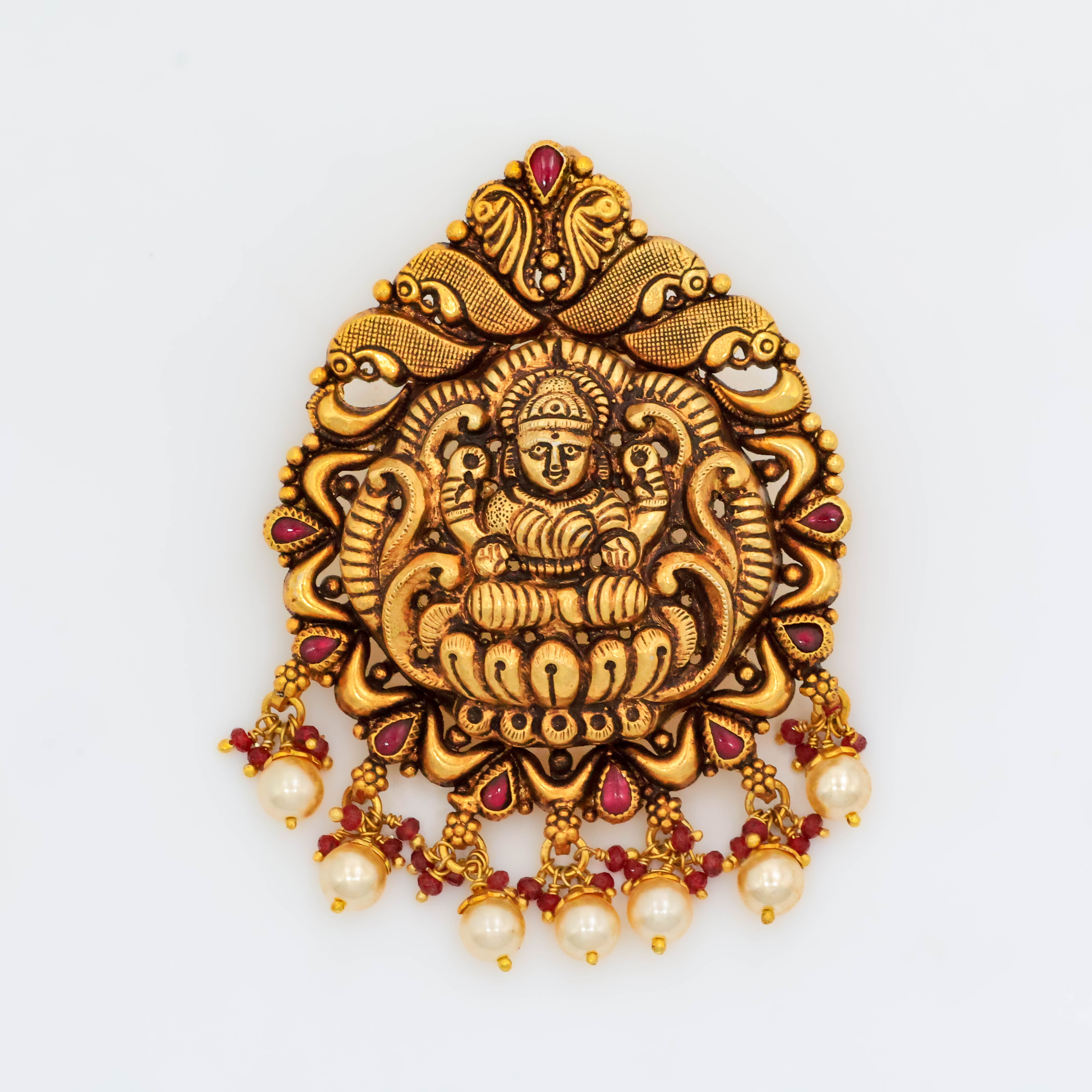 Arham Silver Palace - Gold Lakshmi Pendant