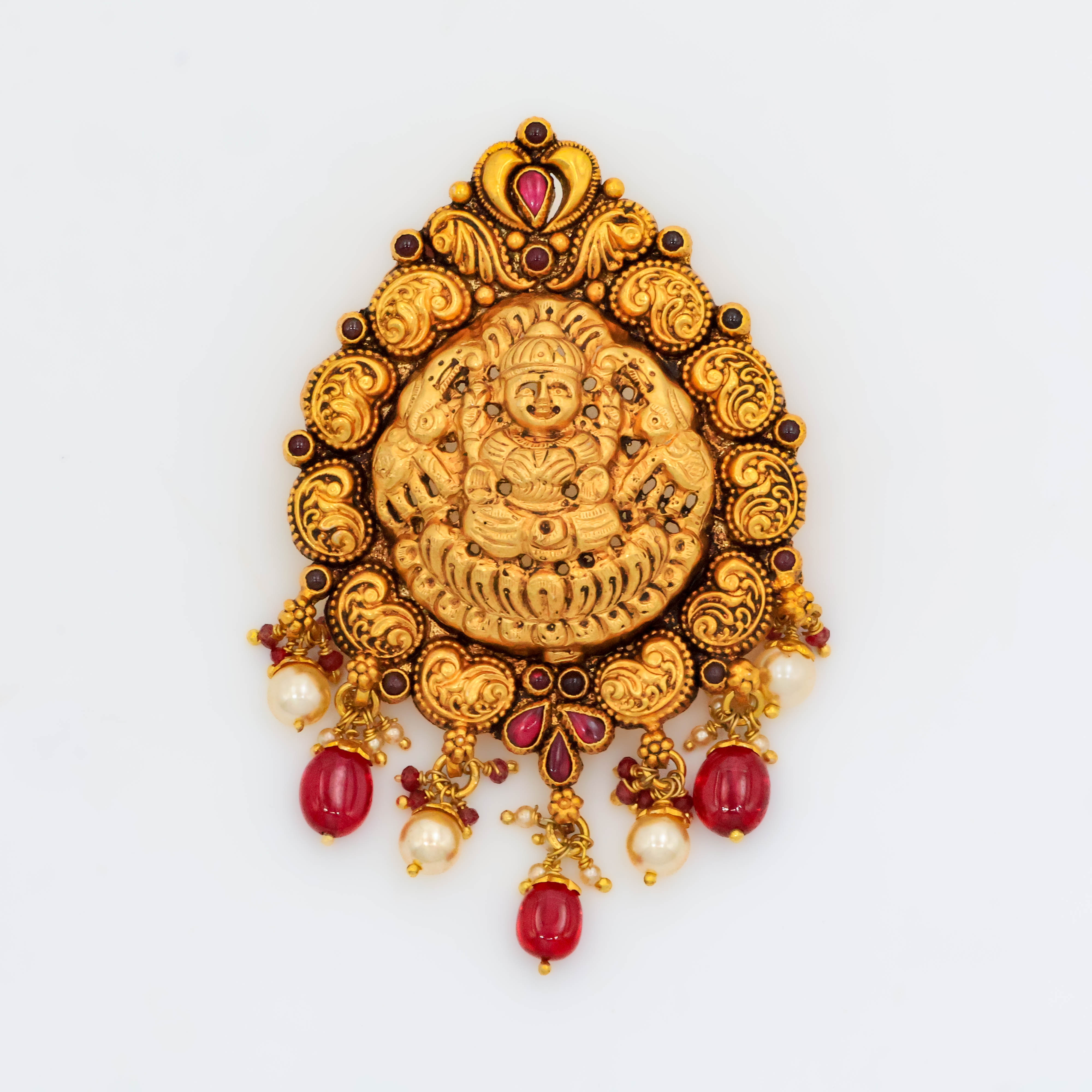 Arham Silver Palace - Gold Lakshmi Pendant