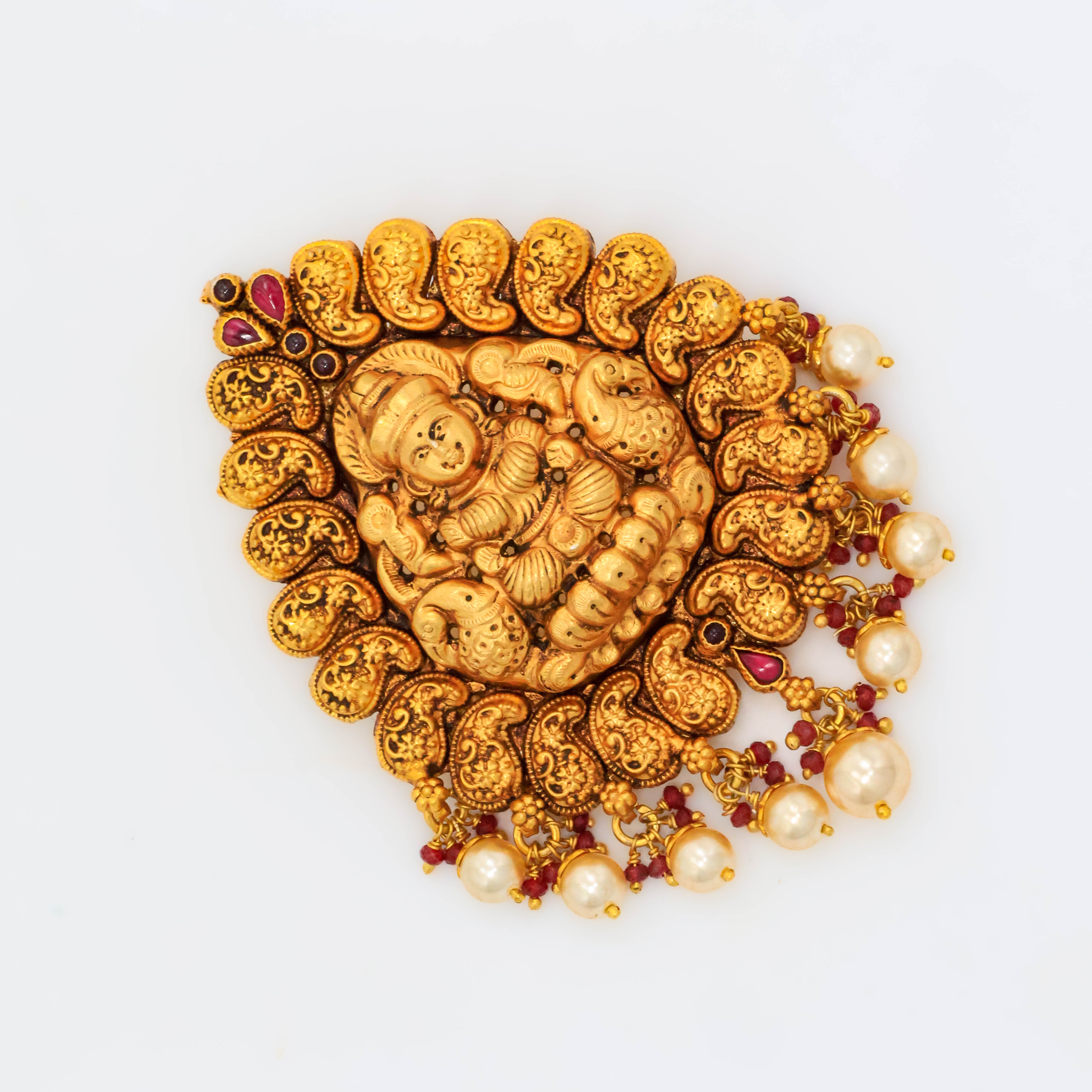 Arham Silver Palace - Gold Lakshmi Pendant