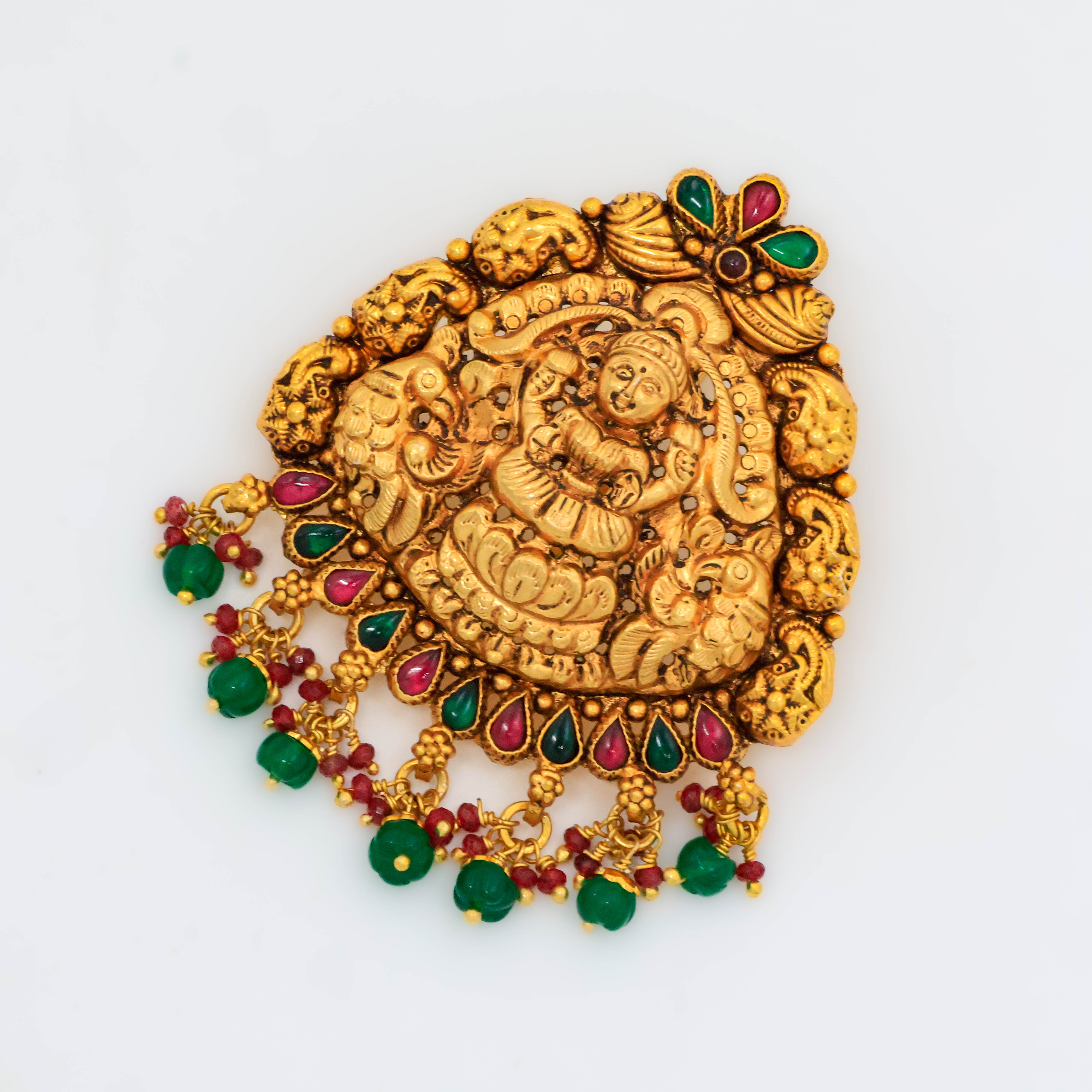 Arham Silver Palace - Gold Lakshmi Pendant