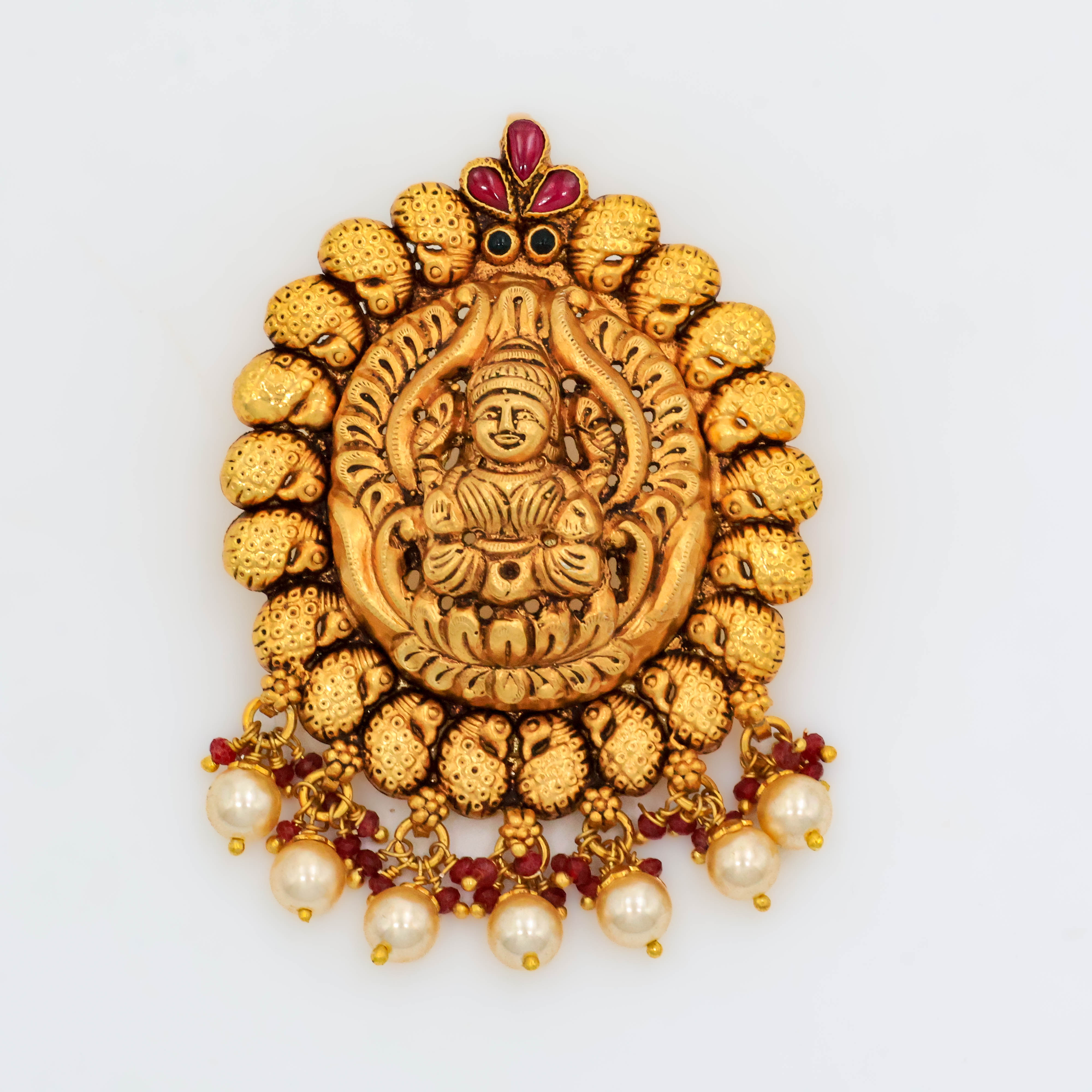 Arham Silver Palace - Gold Lakshmi Pendant