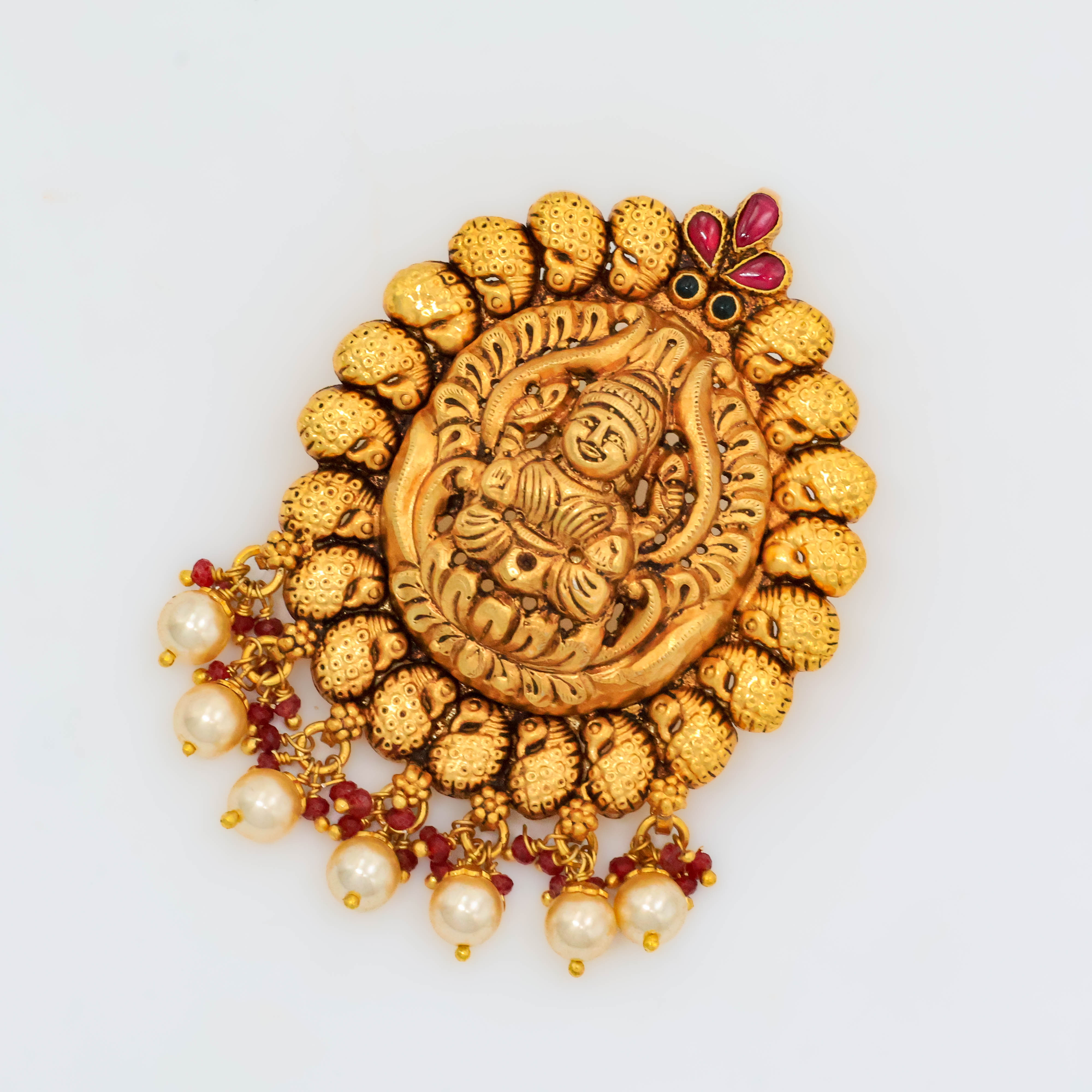 Arham Silver Palace - Gold Lakshmi Pendant