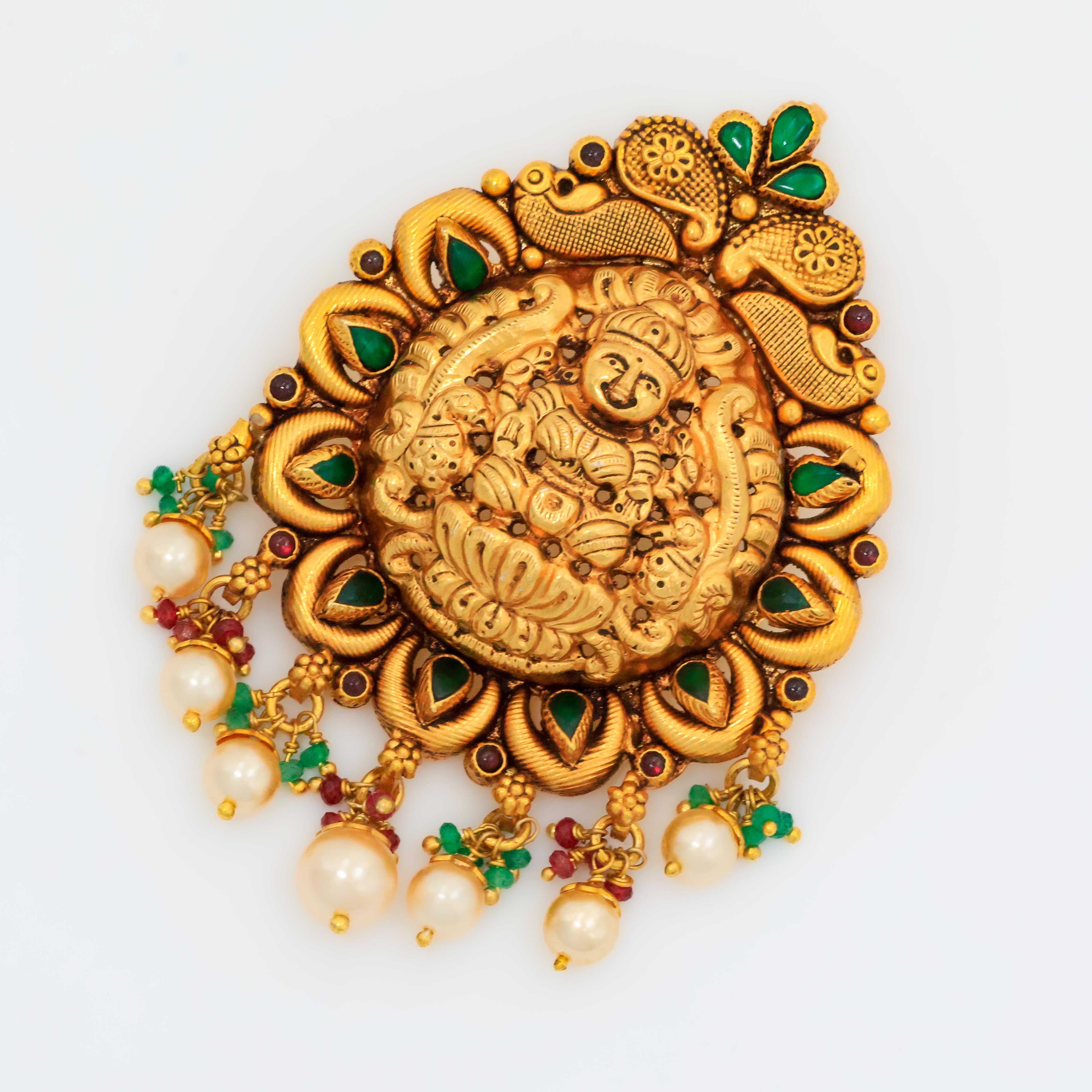Arham Silver Palace - Gold Plated Pendant