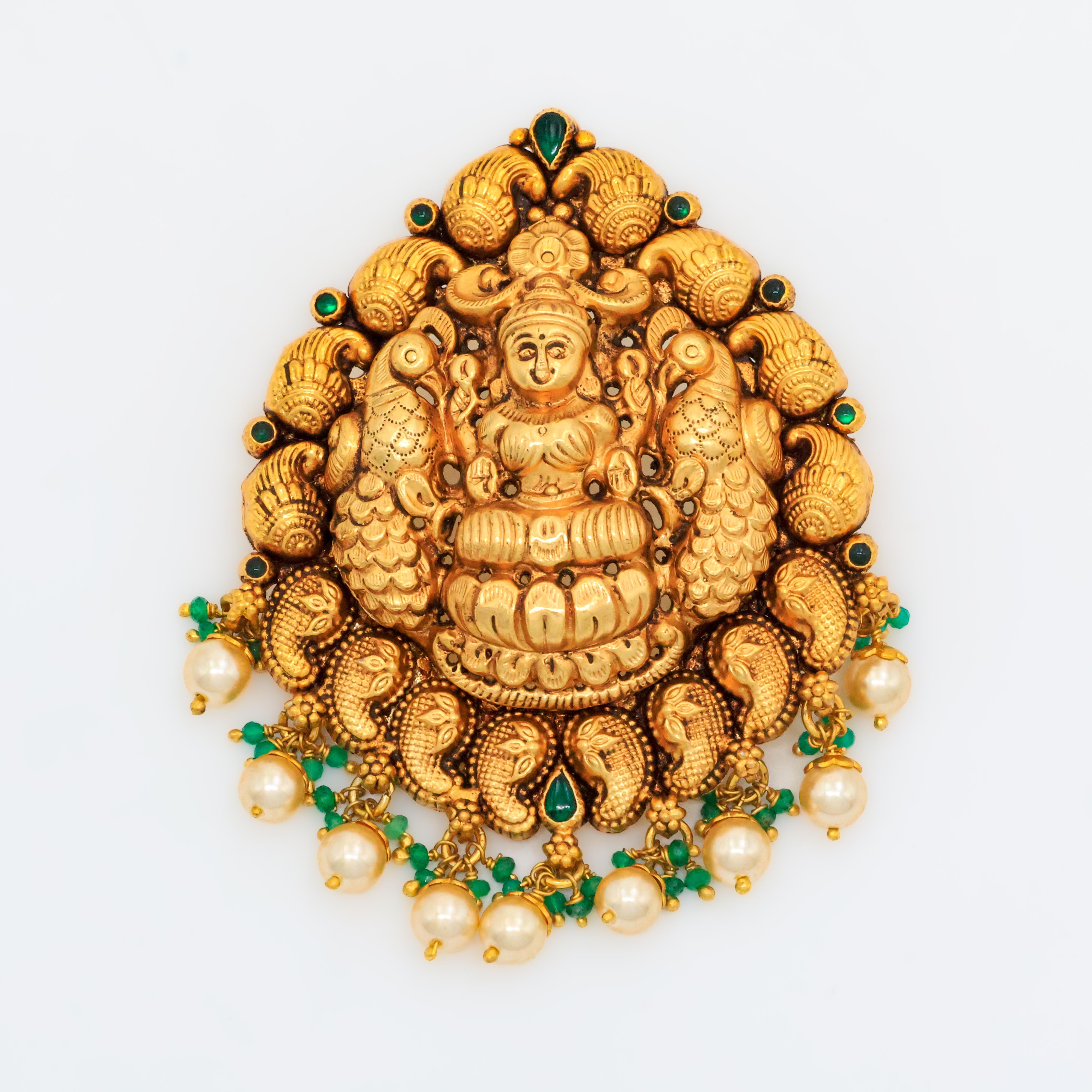 Arham Silver Palace - Gold Plated Pendant
