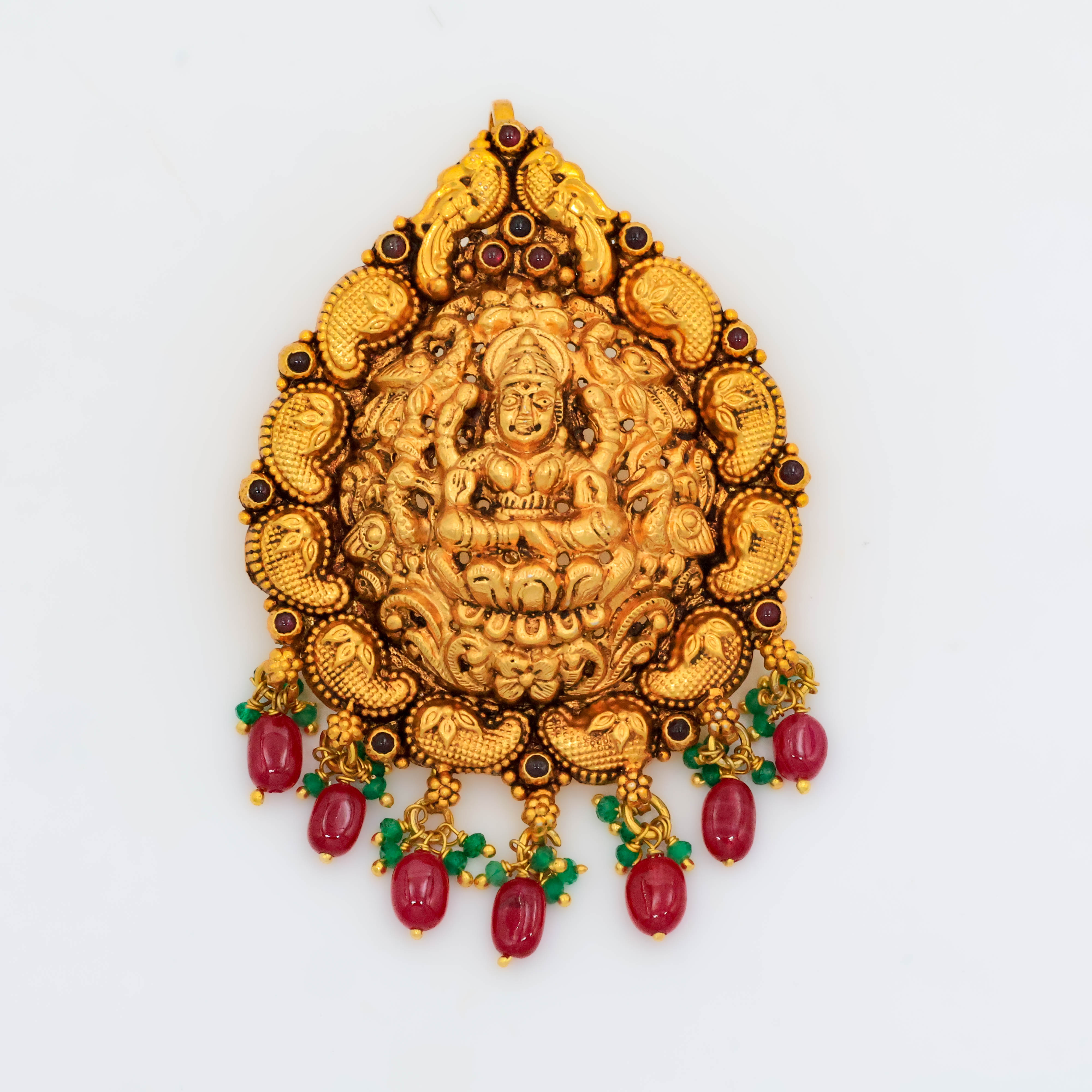 Arham Silver Palace - Gold Lakshmi Pendant