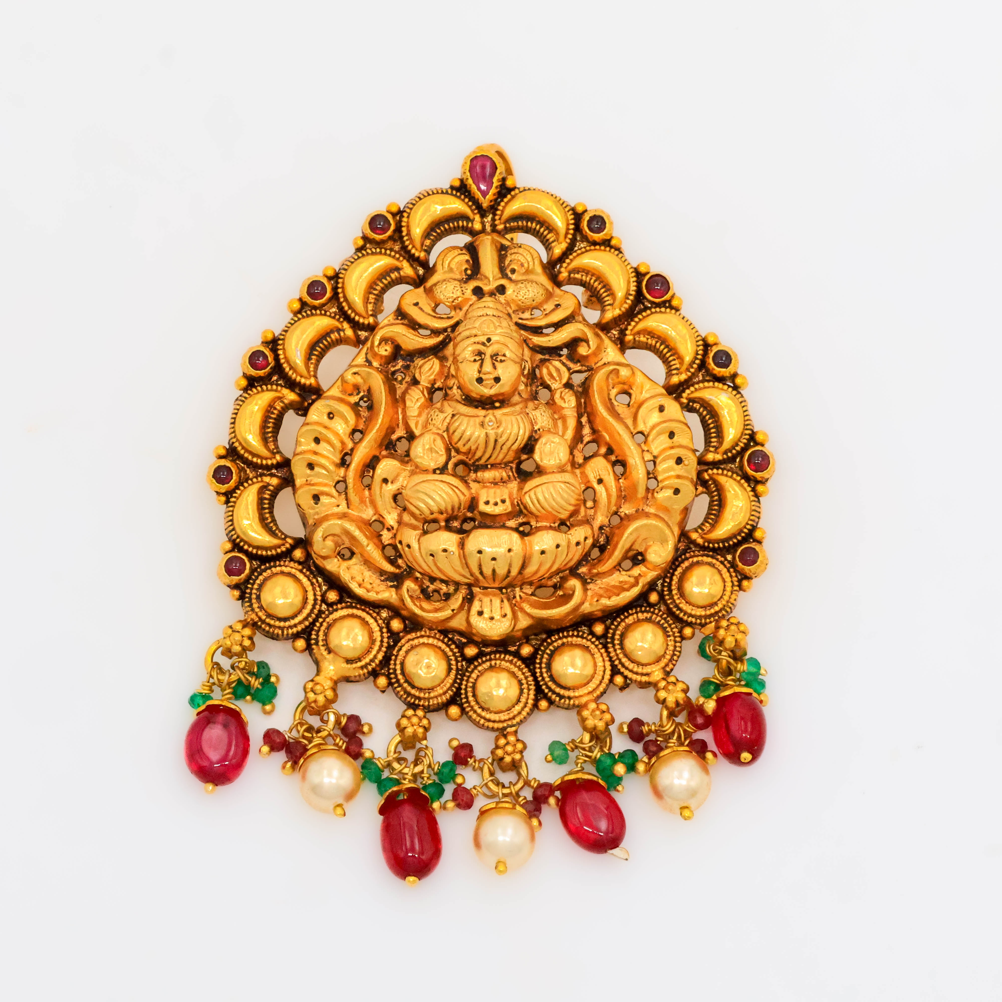 Arham Silver Palace - Gold Lakshmi Pendant