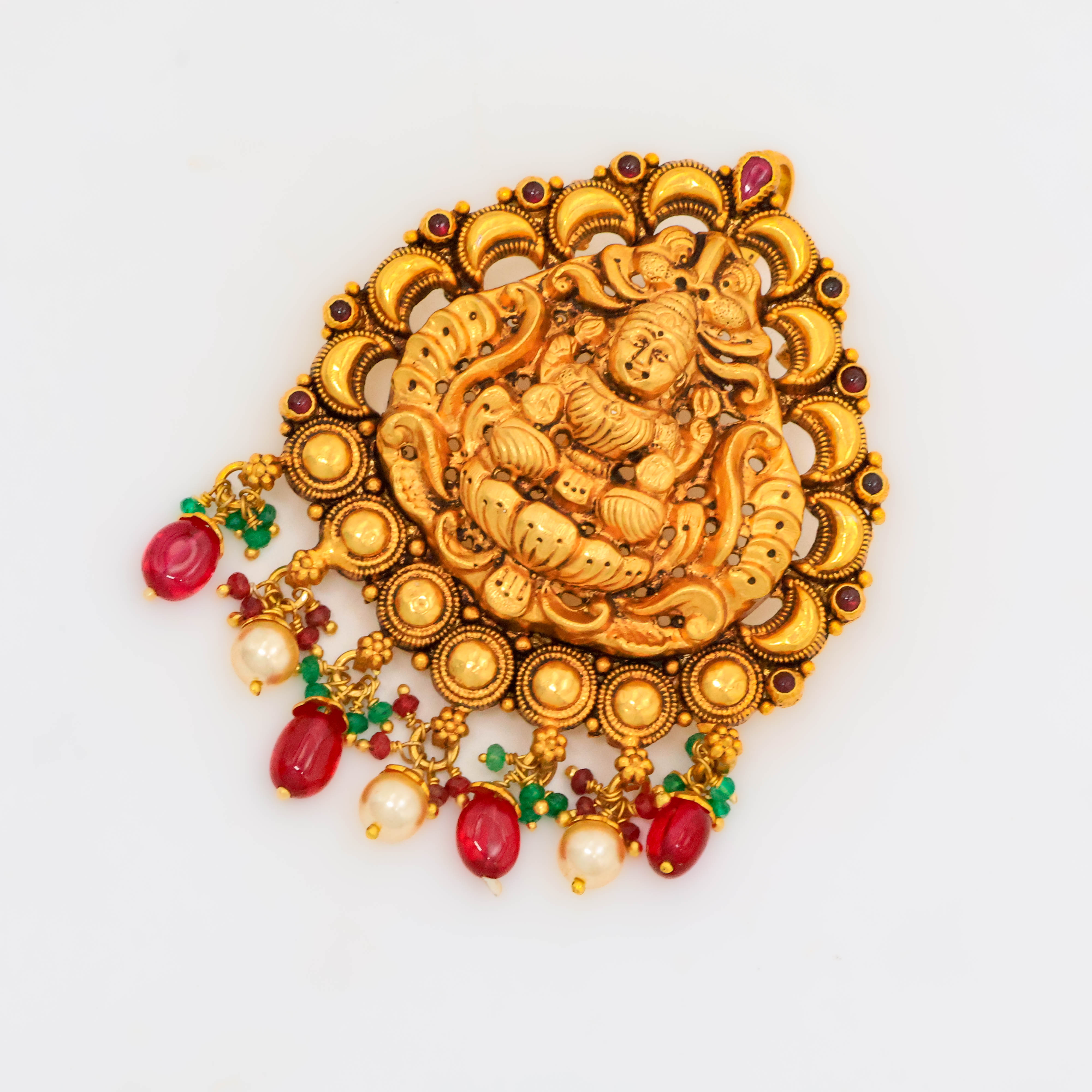 Arham Silver Palace - Gold Lakshmi Pendant